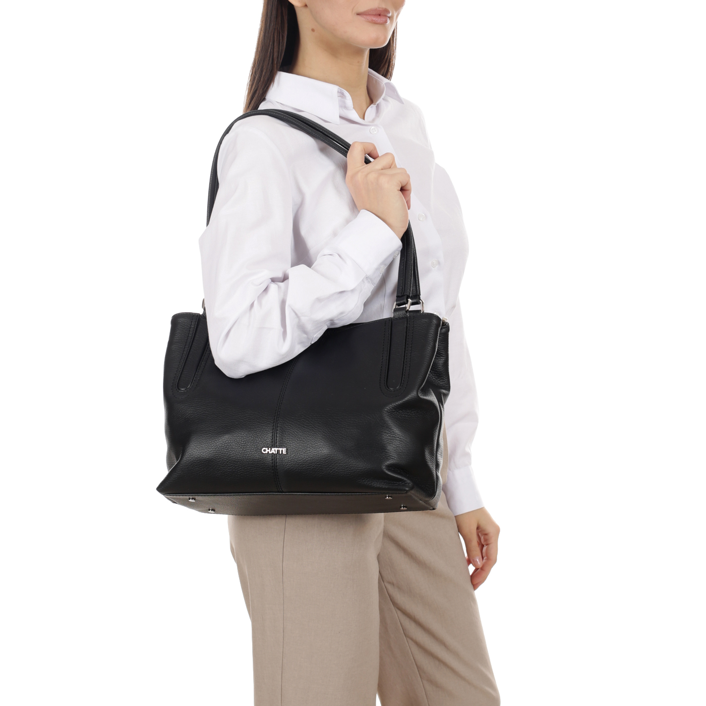 Кожаная сумка Chatte Lille