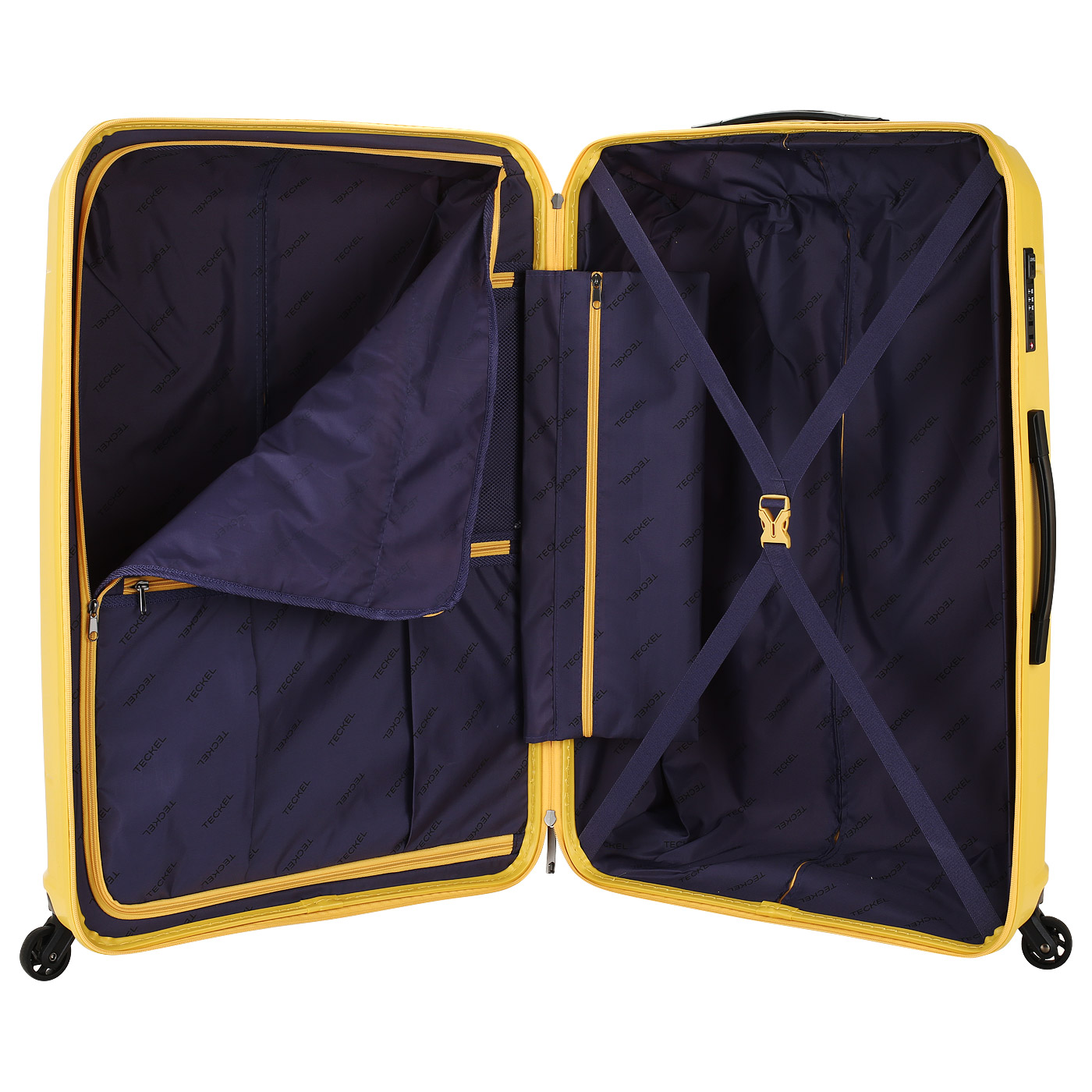 Чемодан большой L из полипропилена с кодовым замком Teckel Avenue