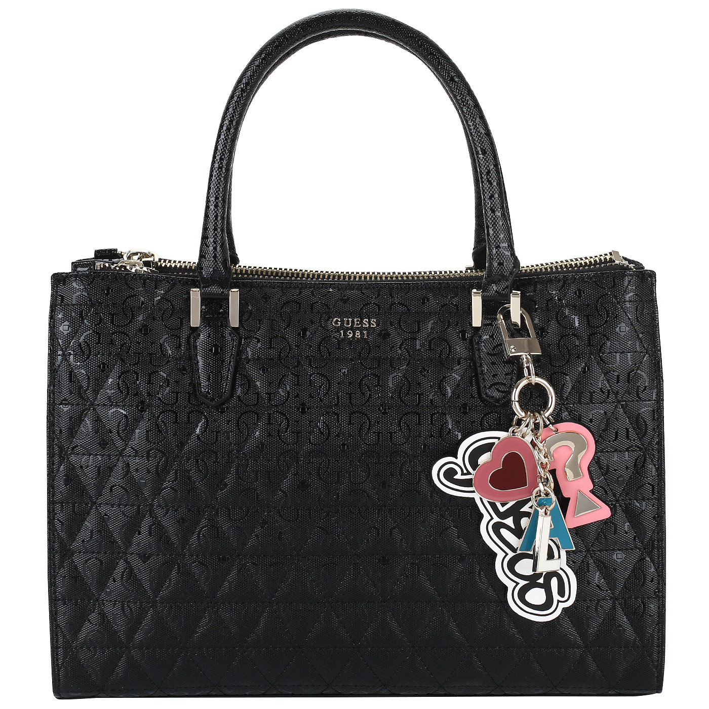 Guess Стеганая сумка с тремя отделами