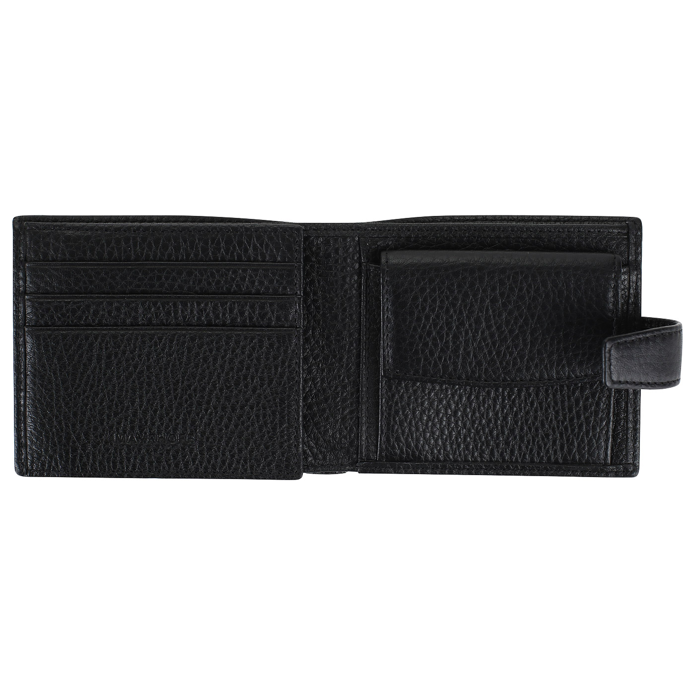 Черное кожаное портмоне Mayrhoff Witten