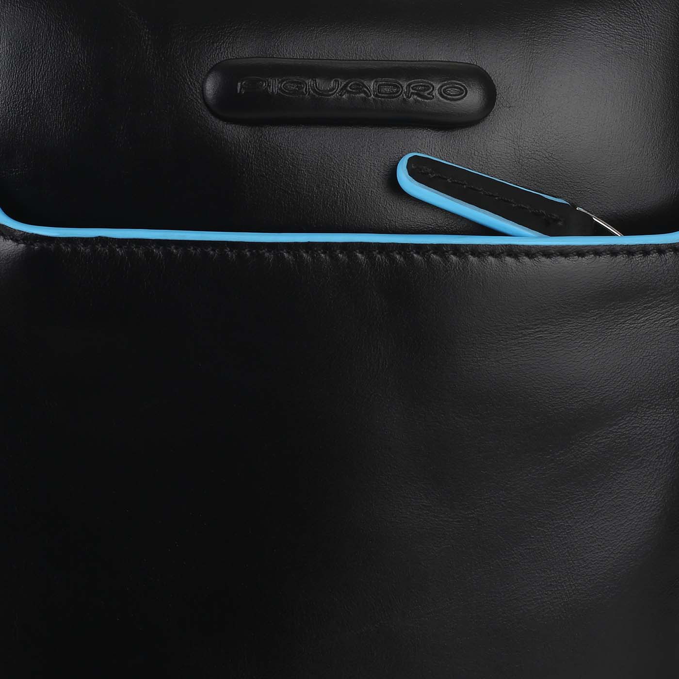 Кожаная сумка через плечо Piquadro Blue square