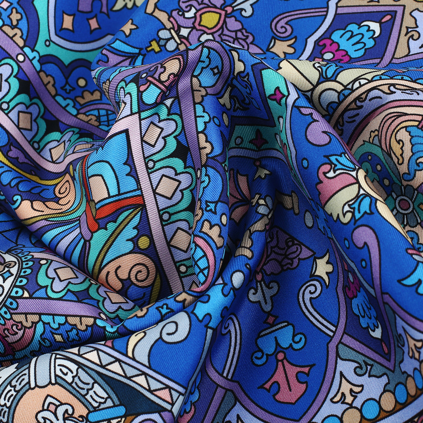 Шелковый платок с узорами Radical Chic Deco