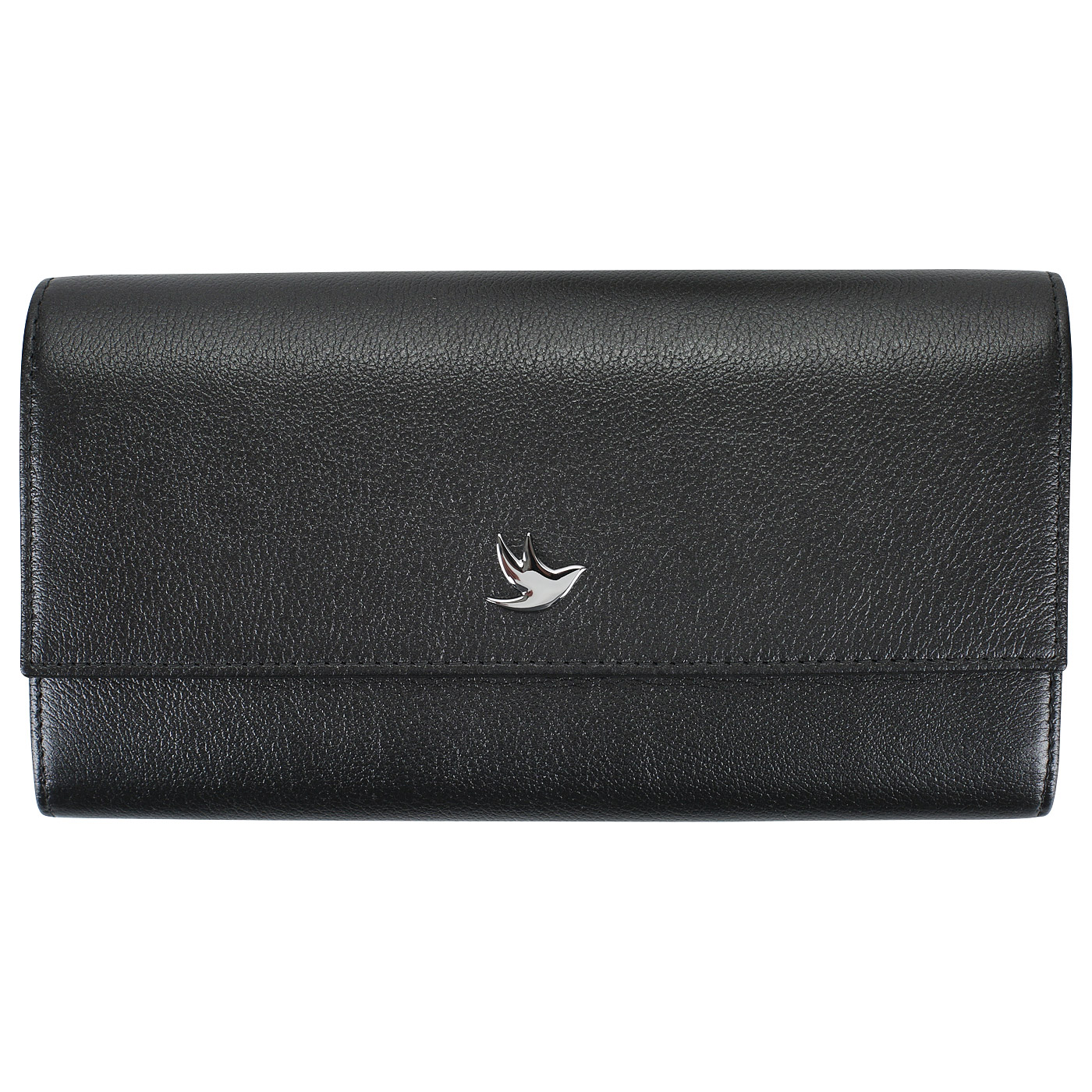 Aurelli Черный кожаный кошелек