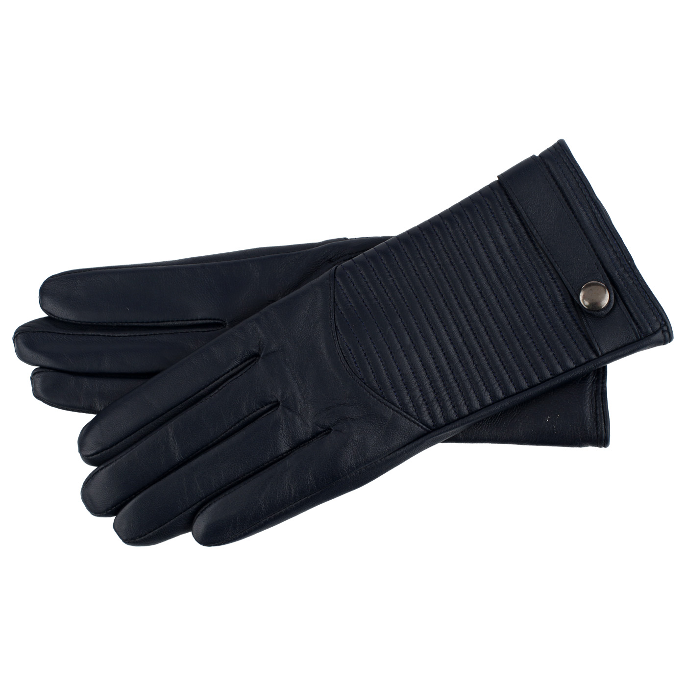 Aurelli Синие кожаные перчатки