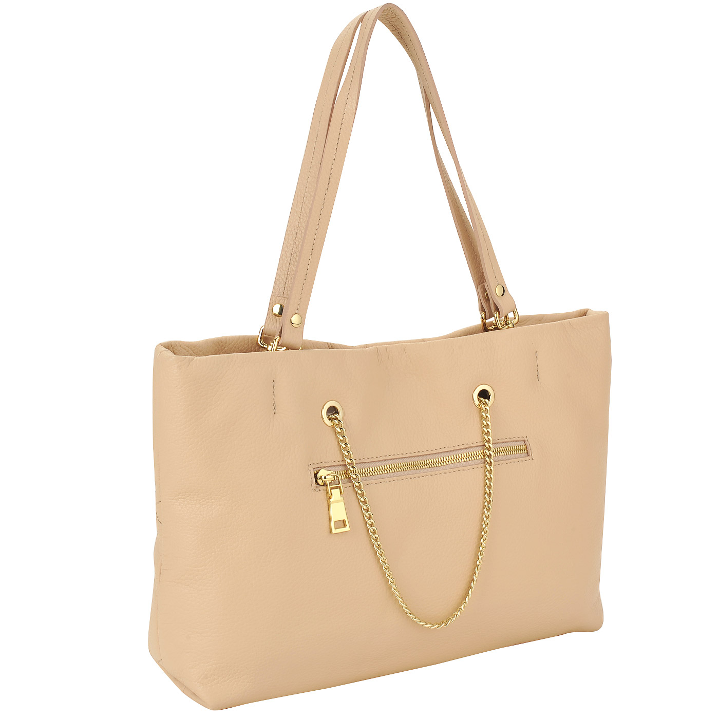 Вместительная женская сумка из натуральной кожи Chatte 