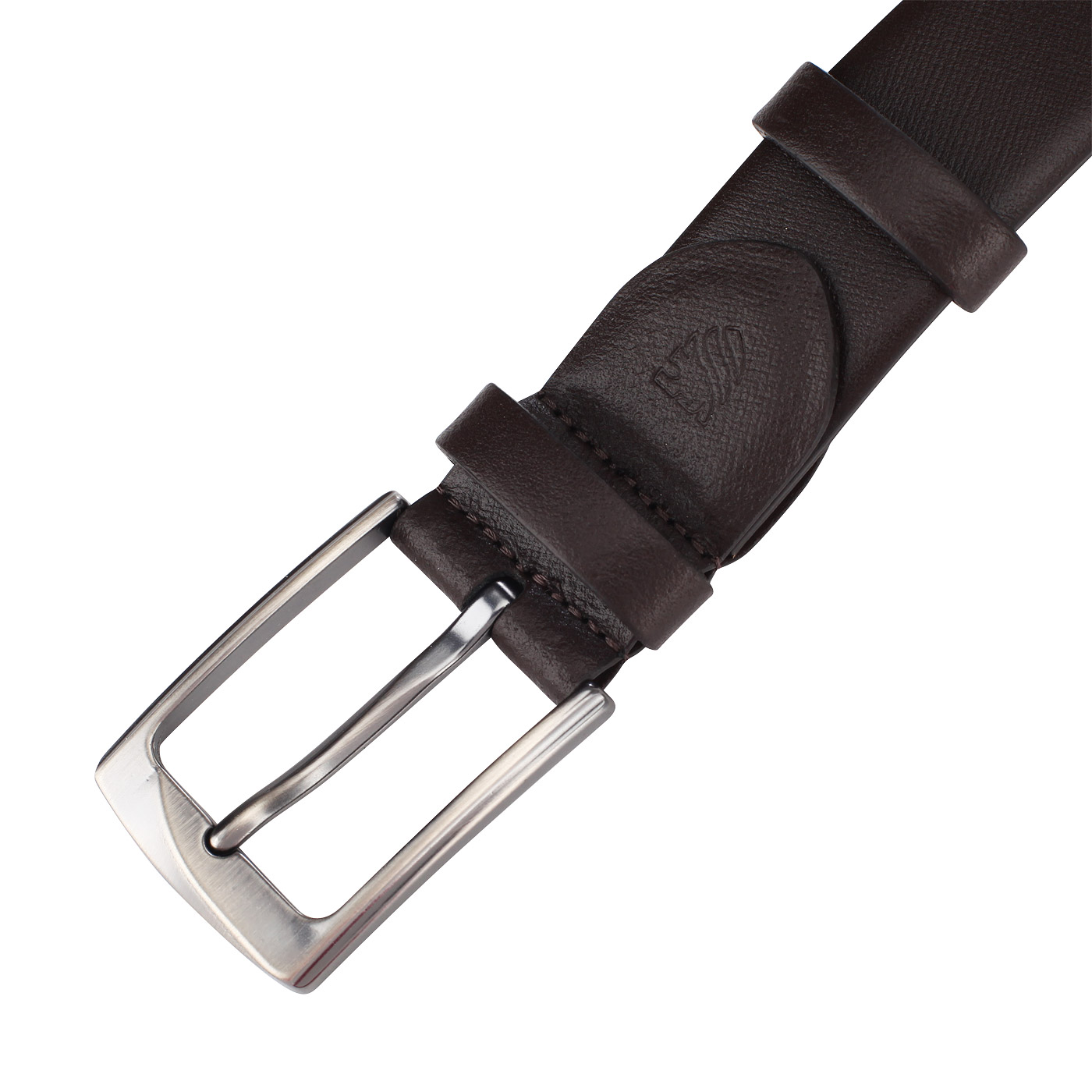 Коричневый сафьяновый ремень Mayrhoff 