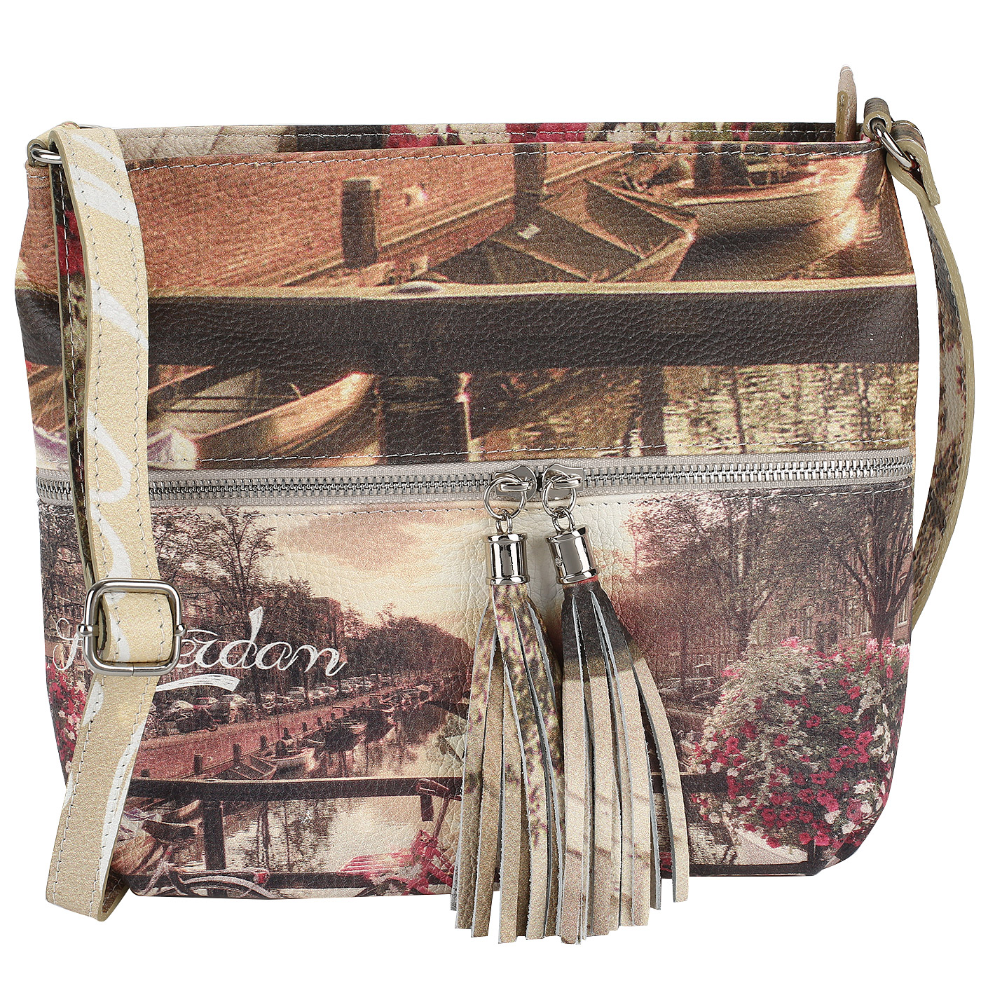 Acquanegra Сумка с принтом через плечо