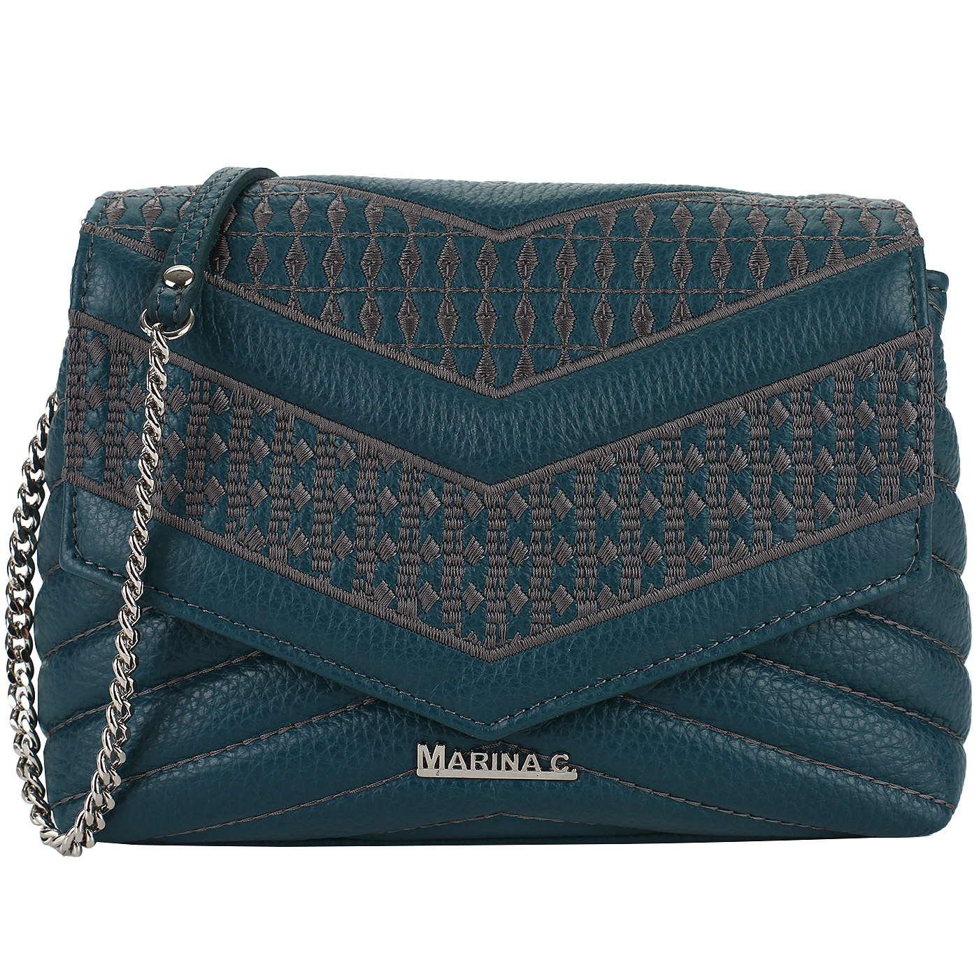 Marina Creazioni Стеганая кожаная сумочка