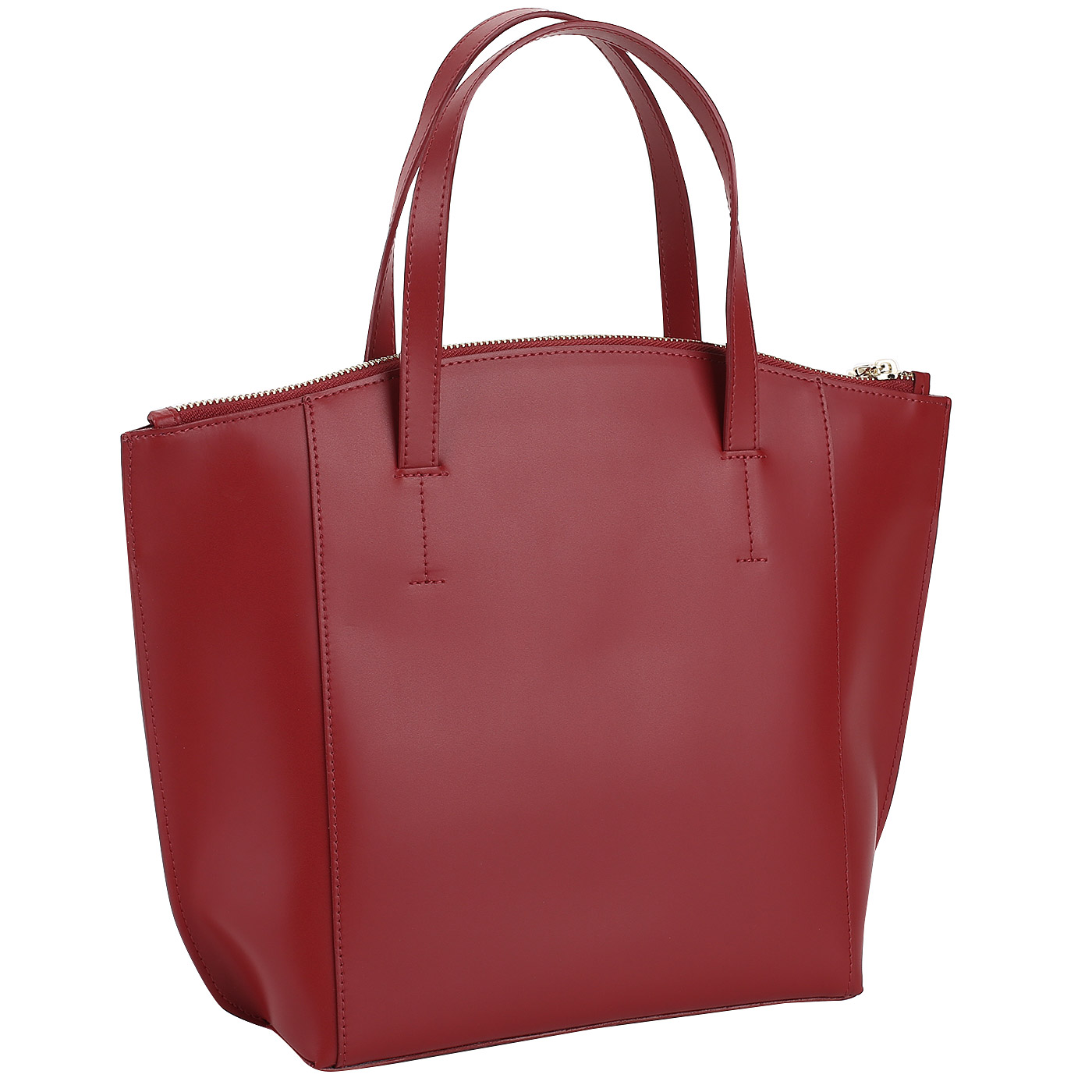 Красная кожаная сумка Aurelli 
