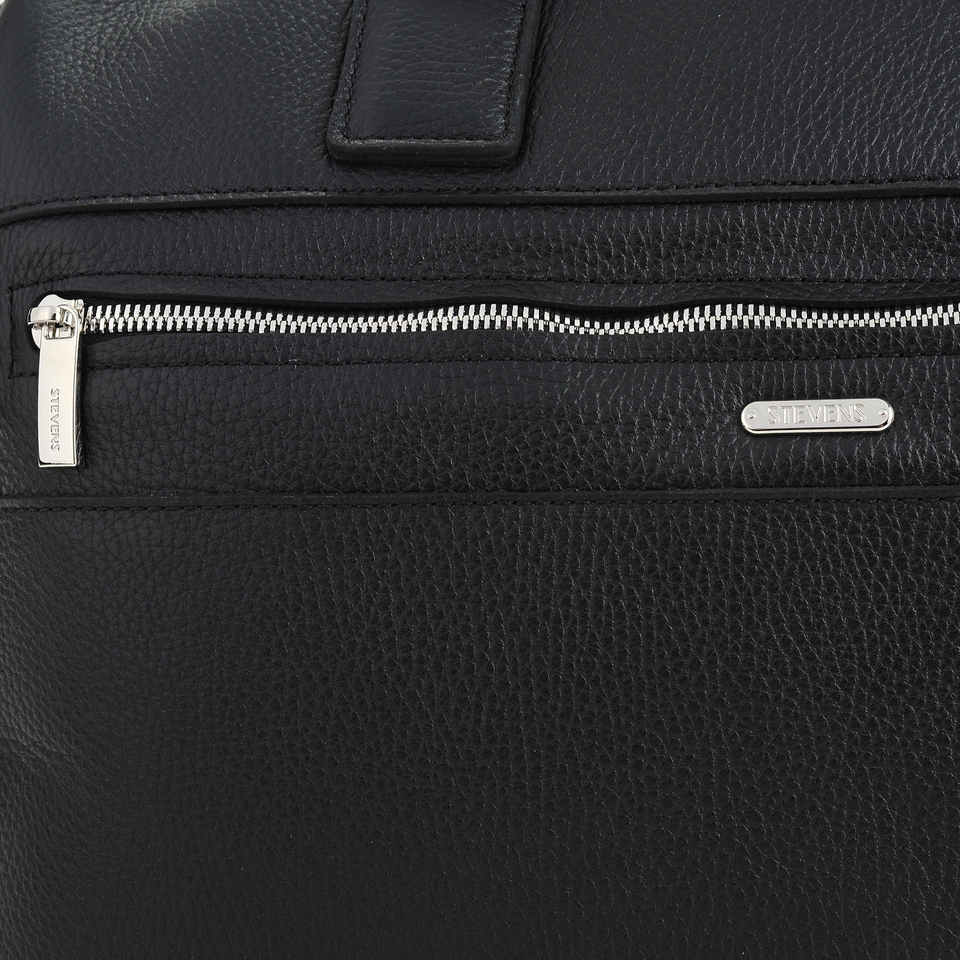 Вместительная мужская деловая сумка из натуральной кожи Stevens 
