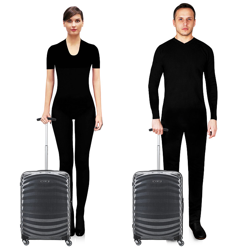 Чемодан для ручной клади из материала Curv Samsonite Lite-Shock