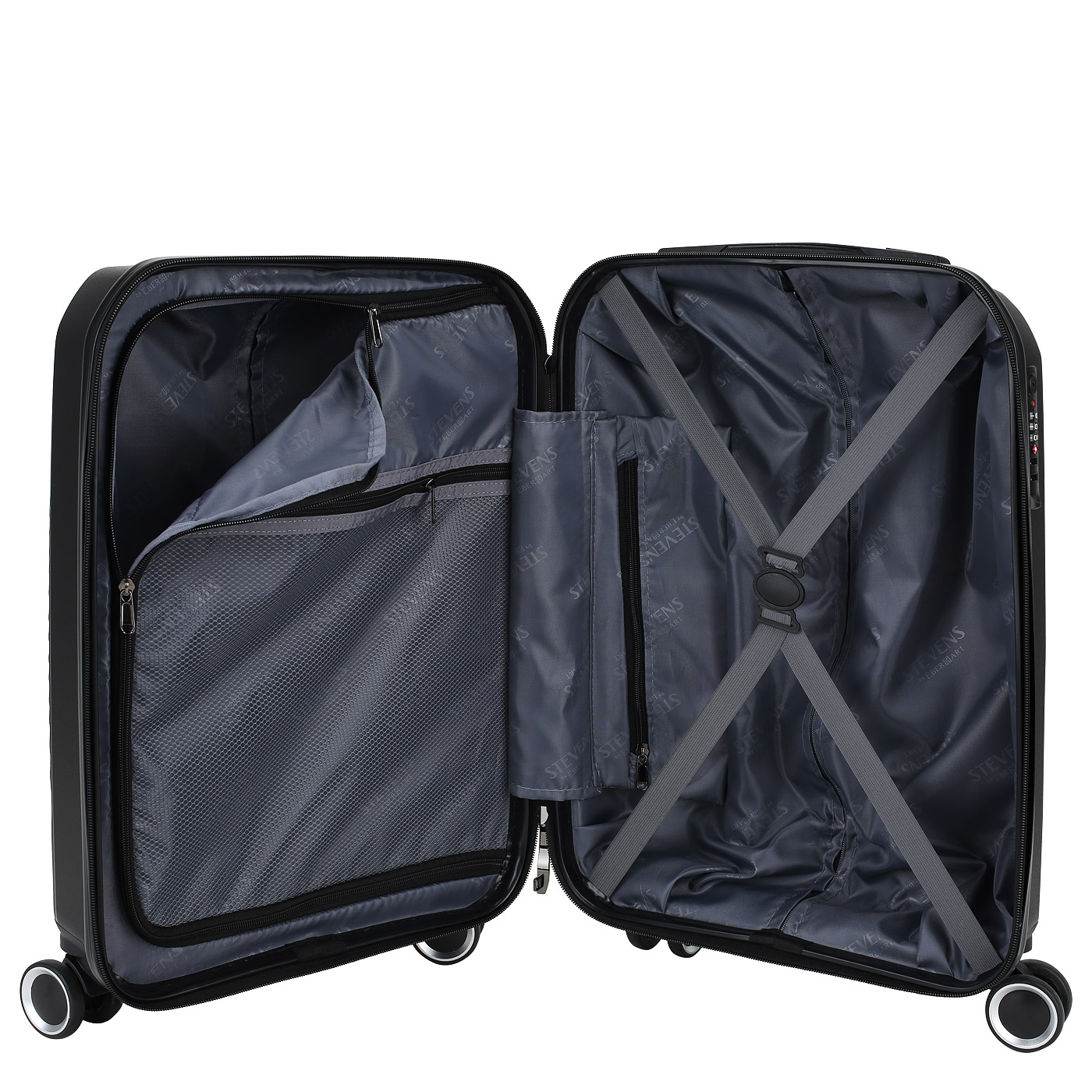 Чемодан маленький S из полипропилена Stevens Waves