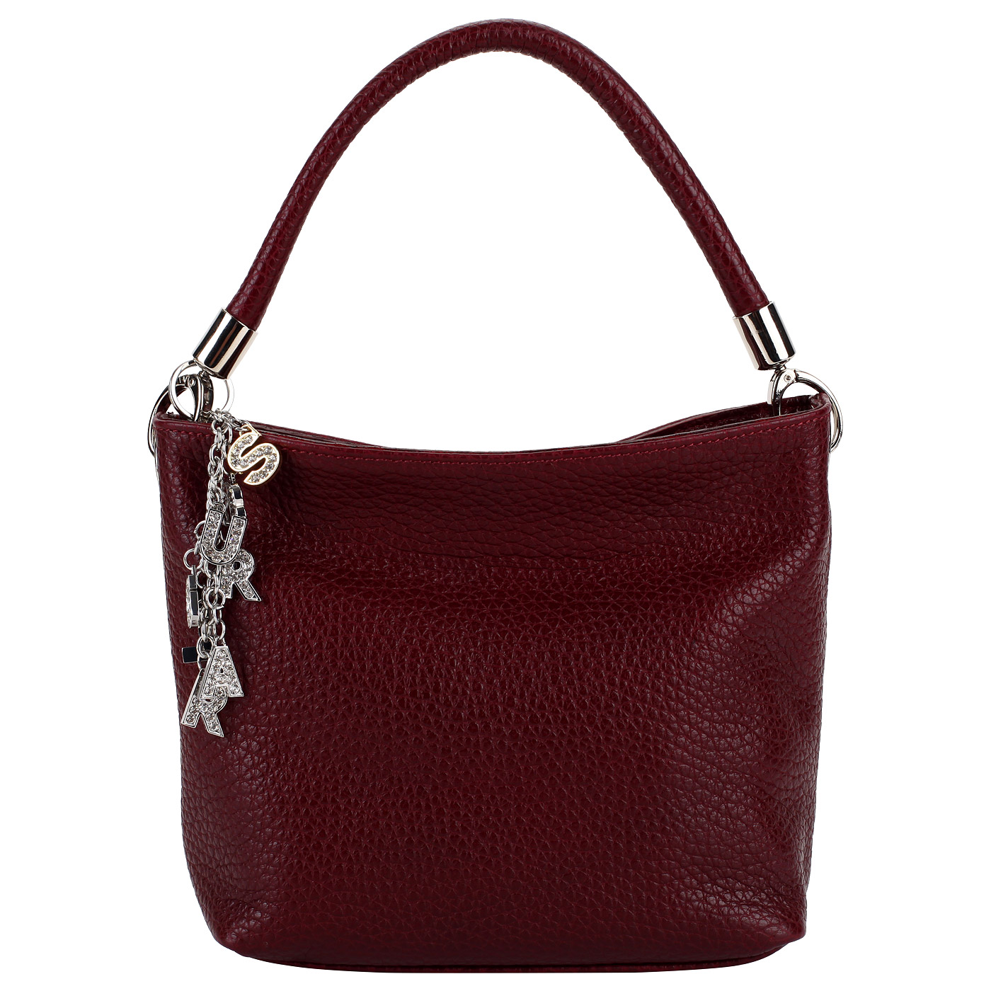 Sara Burglar Бордовая кожаная сумочка