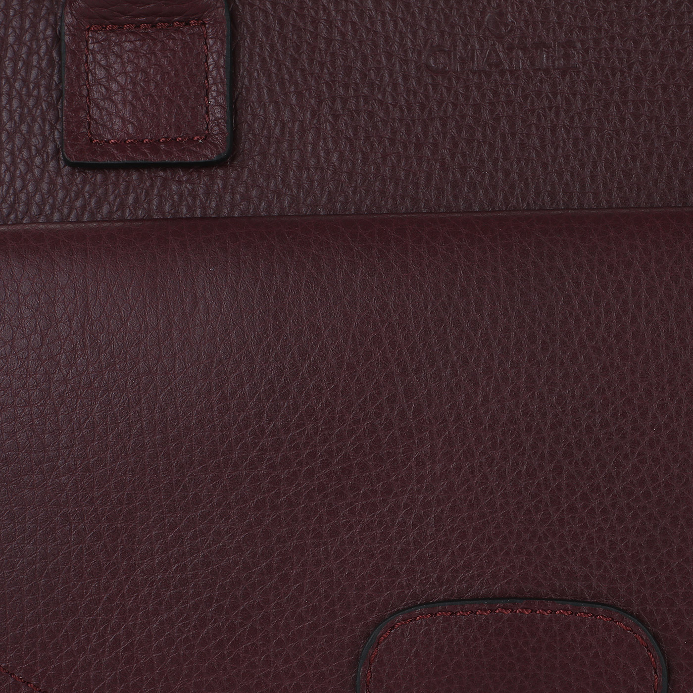 Сумка из бордовой кожи Chatte Marseille