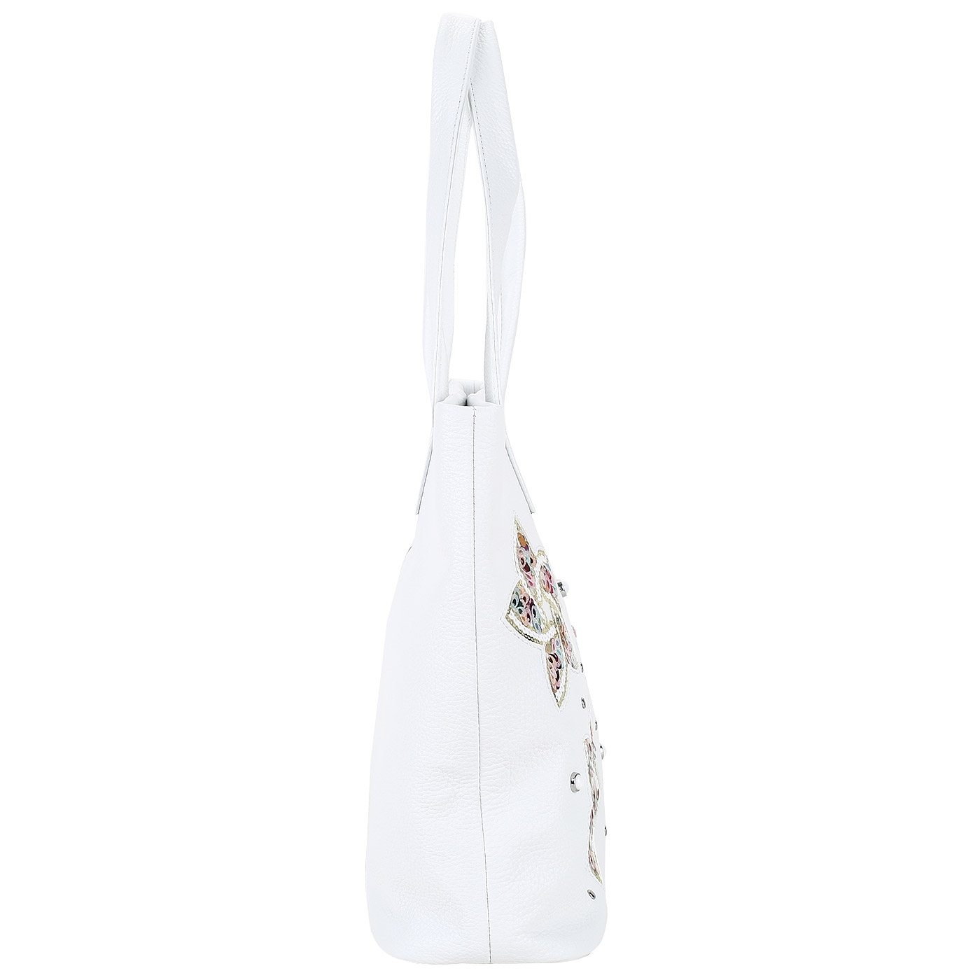 Женская сумка из белой кожи Chatte 