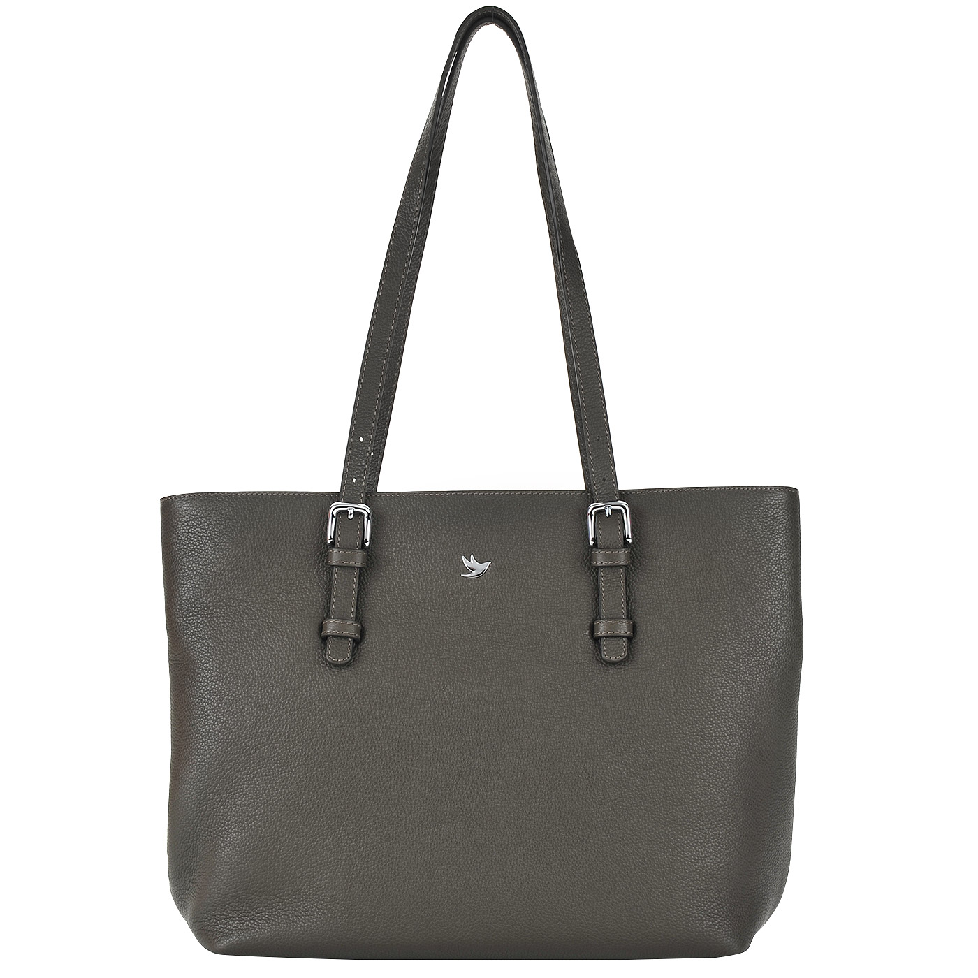 Aurelli Женская сумка из серо-зеленой натуральной кожи