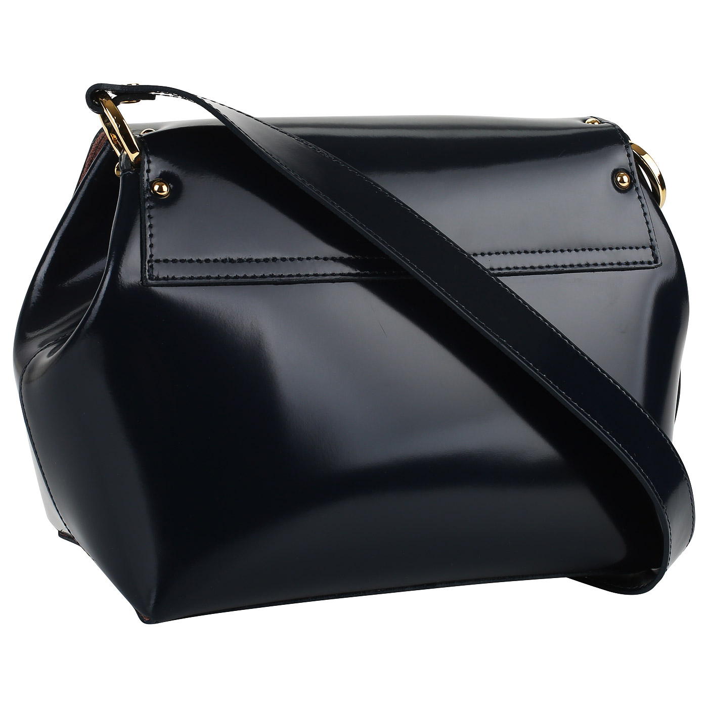 Сумка из глянцевой кожи Gilda Tonelli Pad Eco