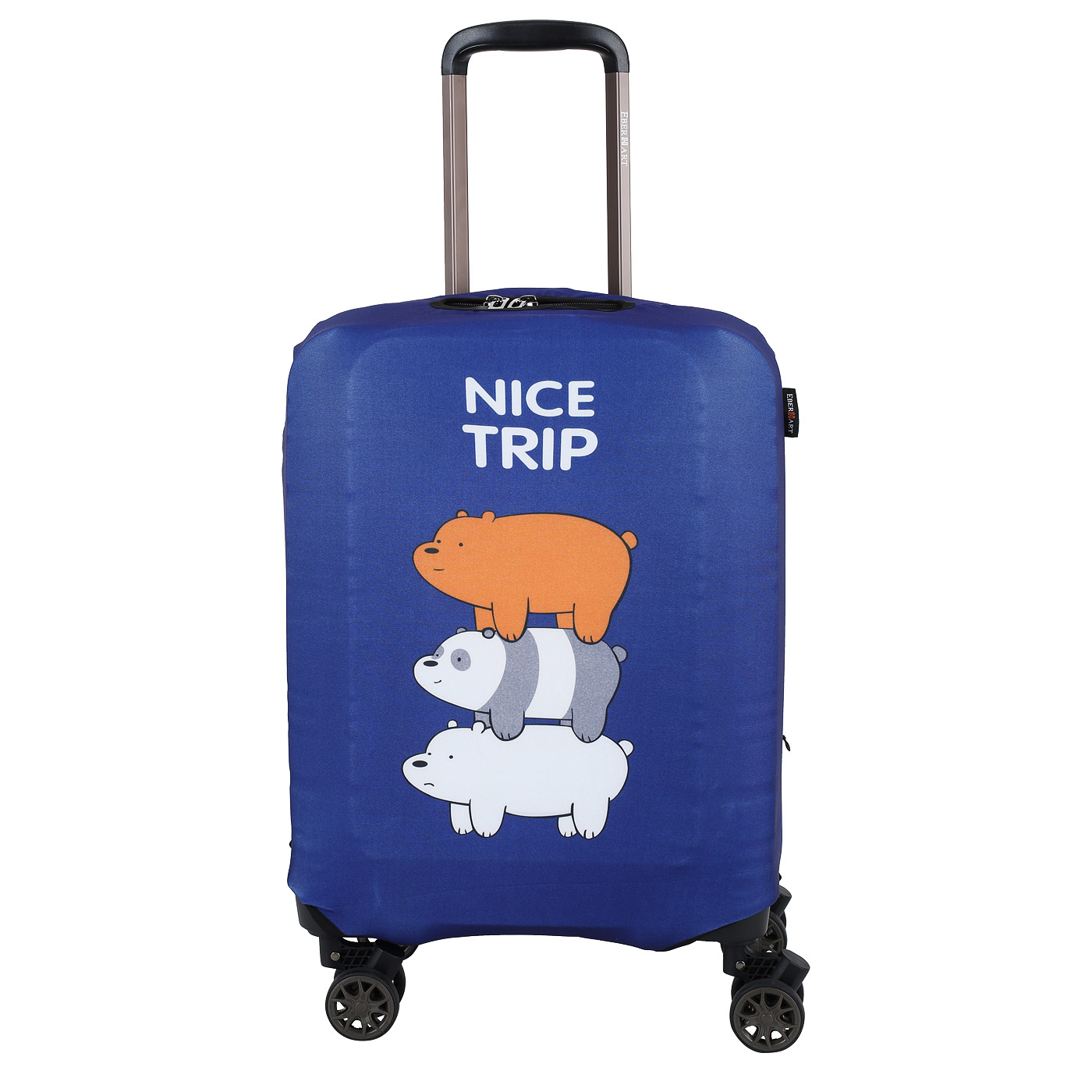 Чехол для чемодана Eberhart Animals Dark Blue