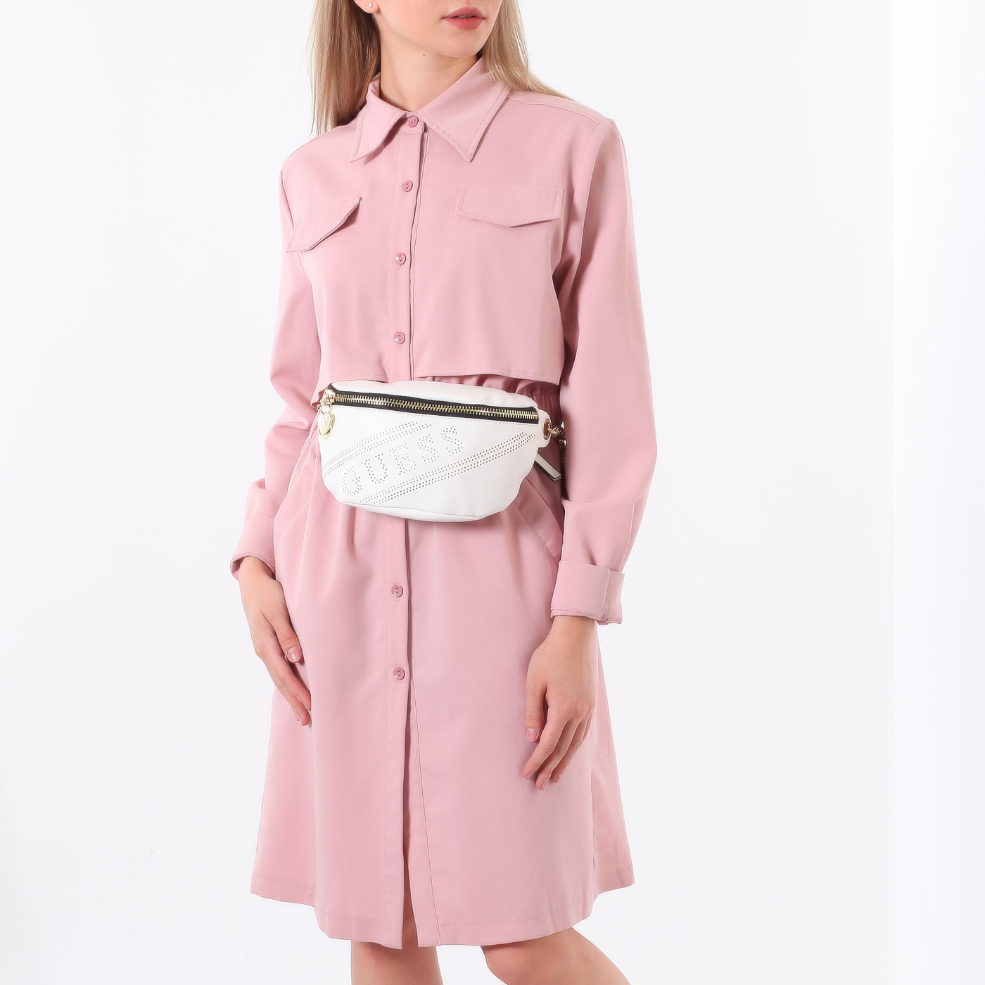 Поясная сумка с перфорацией Guess 