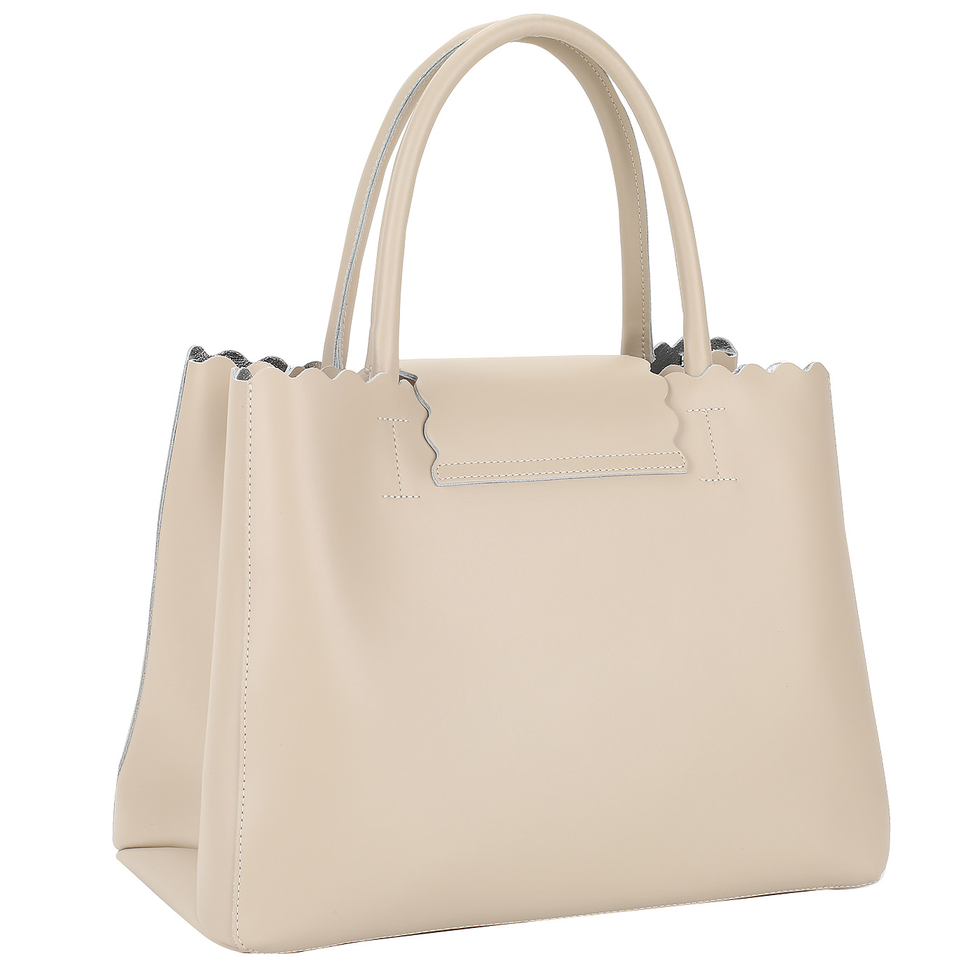 Бежевая сумка из кожи Aurelli 