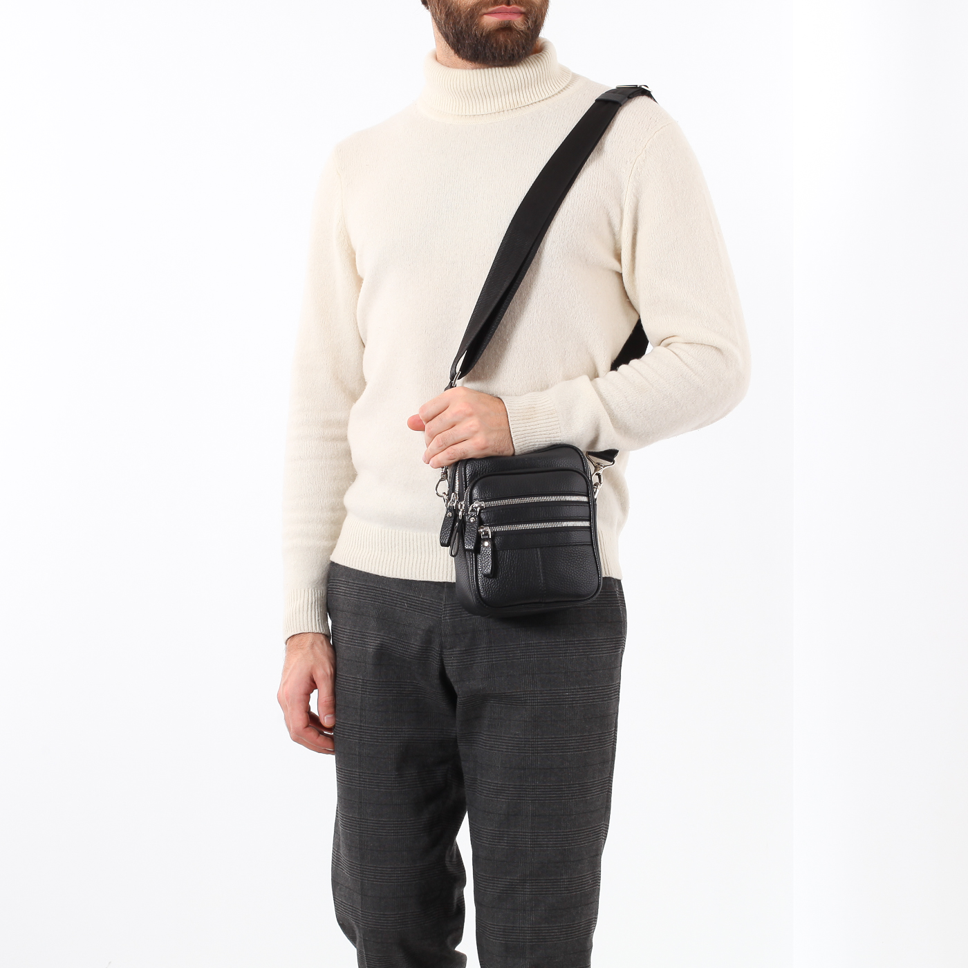 Кожаная сумка на плечо Stevens 