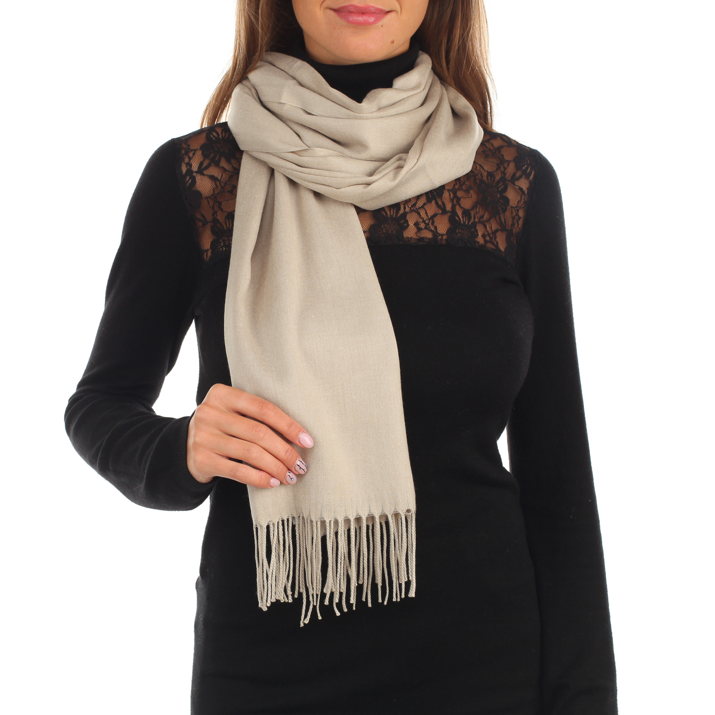 Палантин с бахромой Jane's Story 