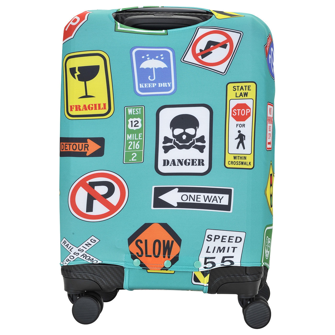 Чехол для чемодана Eberhart Signs with Teal