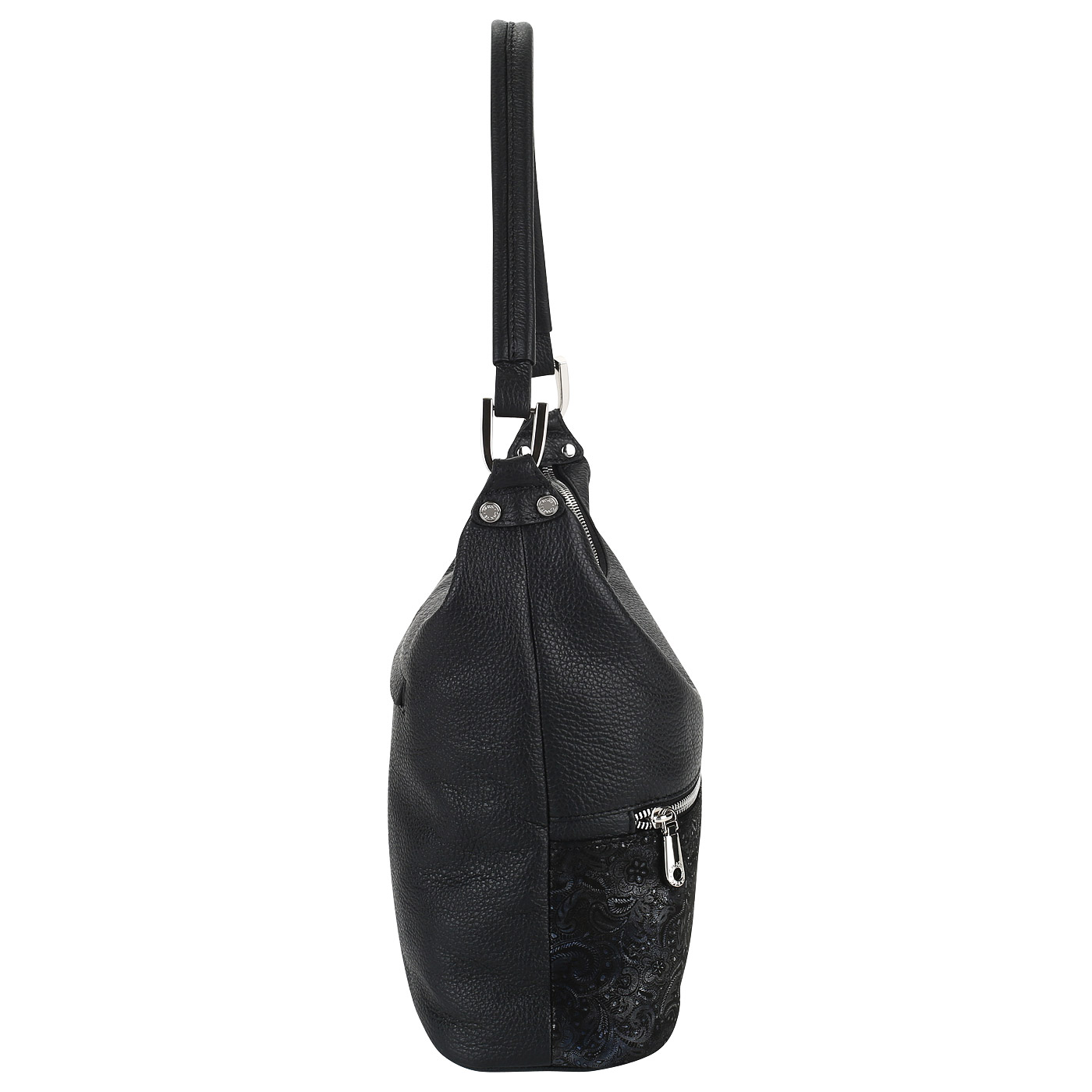 Мягкая кожаная сумка с замшей Chatte 