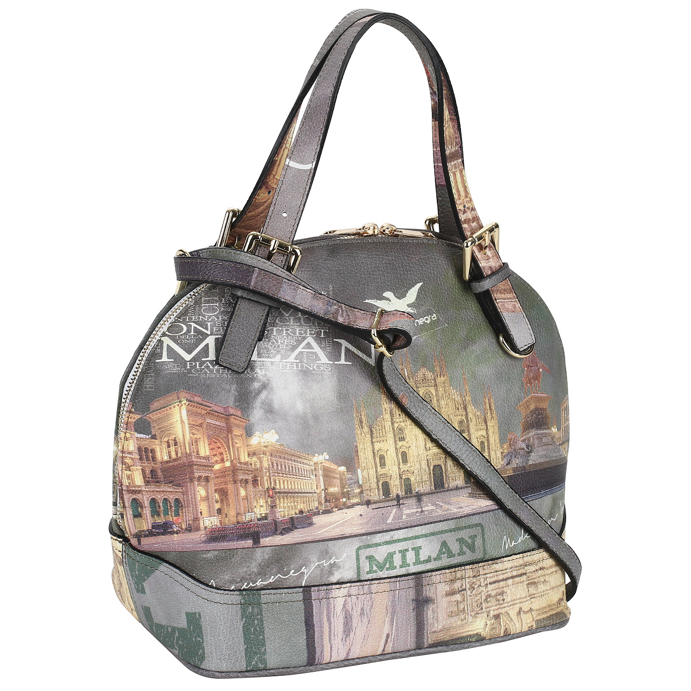 Сумка на двойной молнии Acquanegra Milan