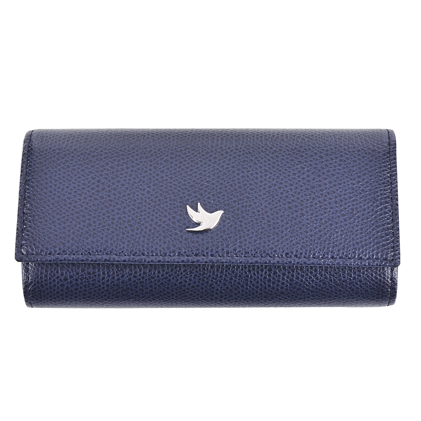 Aurelli Кожаная ключница синего цвета