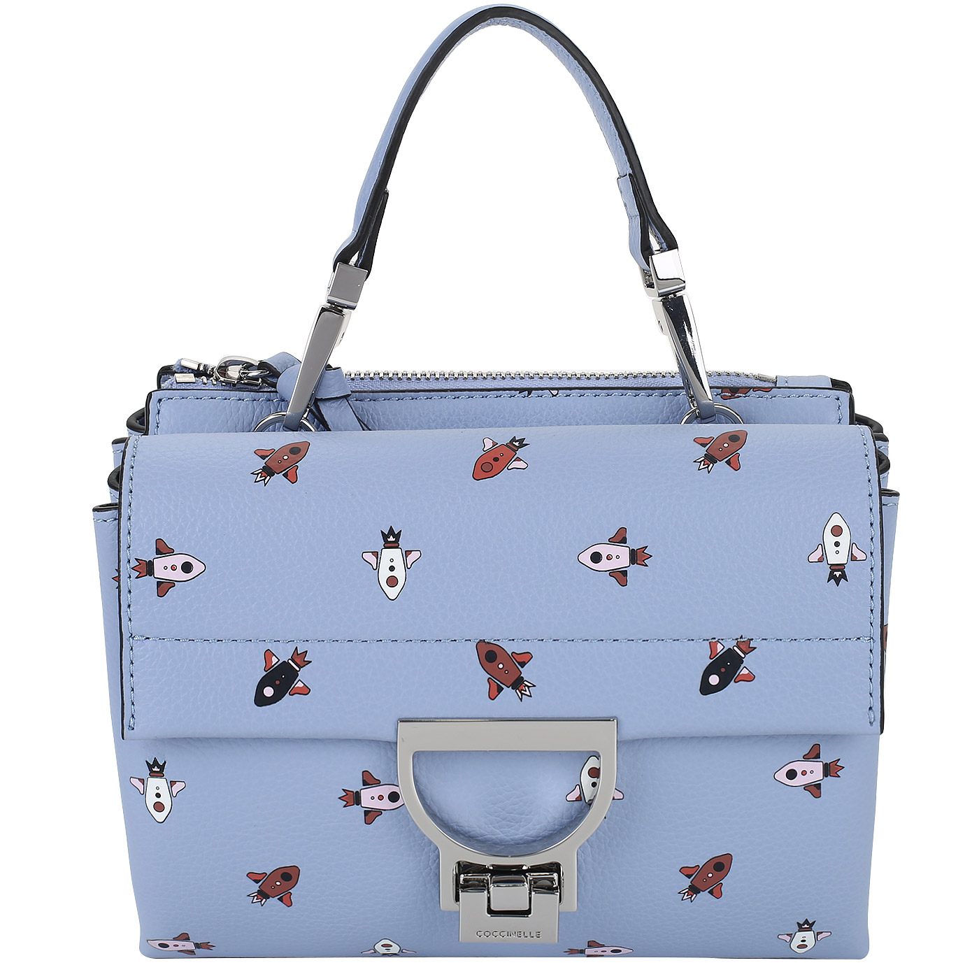 Coccinelle Кожаная сумочка с принтом