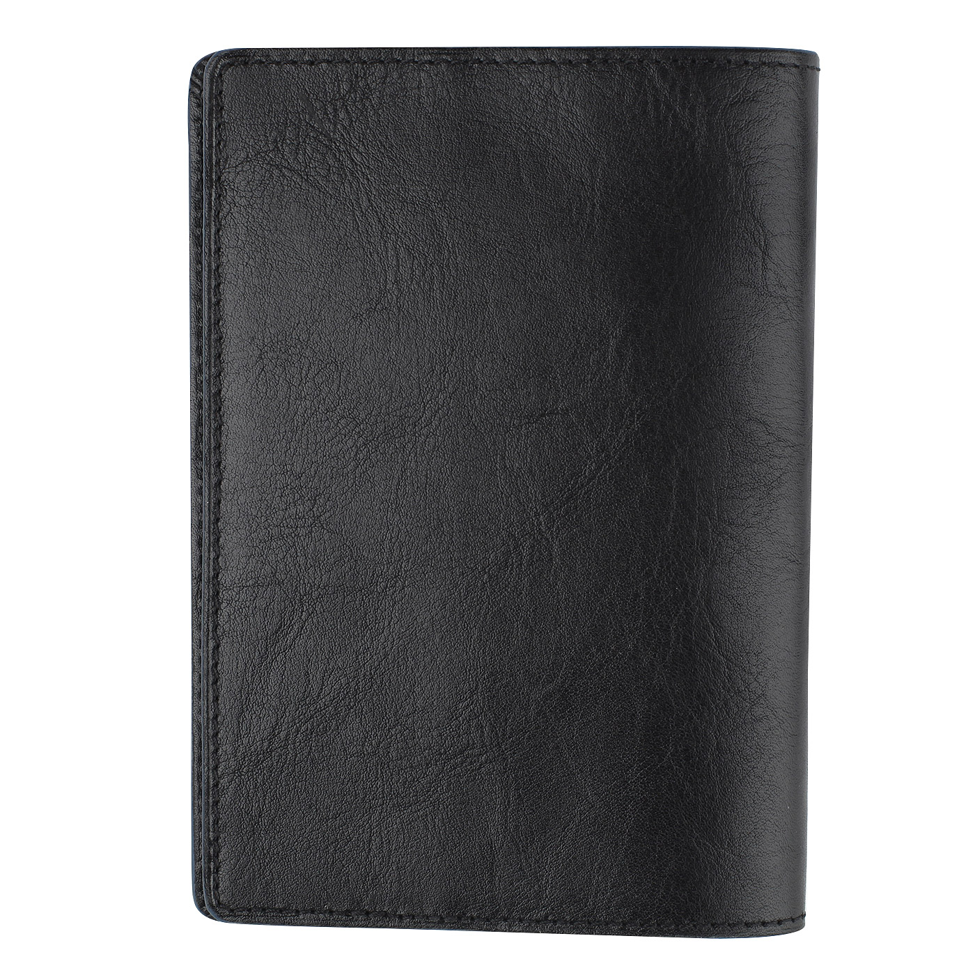 Мужская обложка для паспорта из черной кожи Stevens 