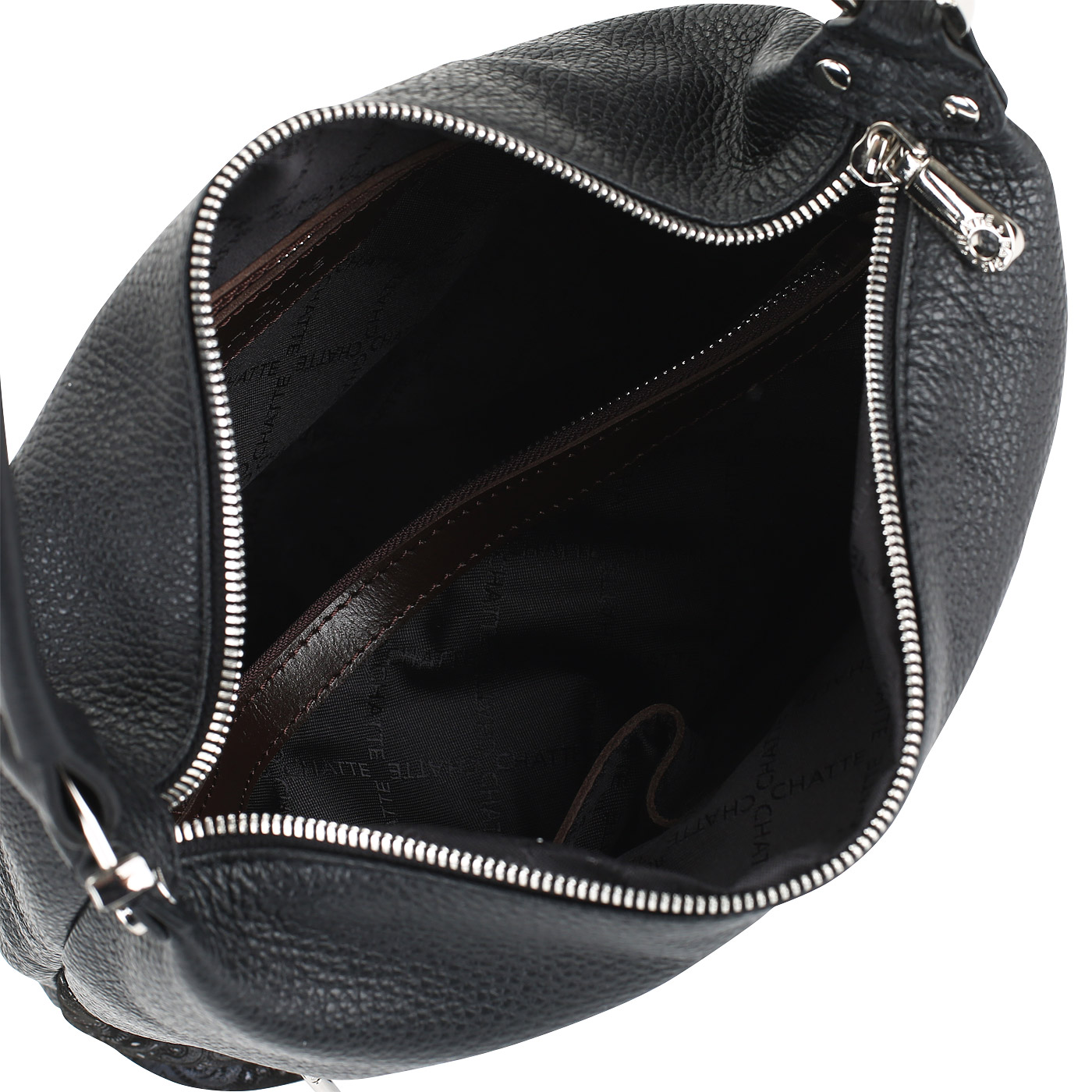 Мягкая кожаная сумка с замшей Chatte 