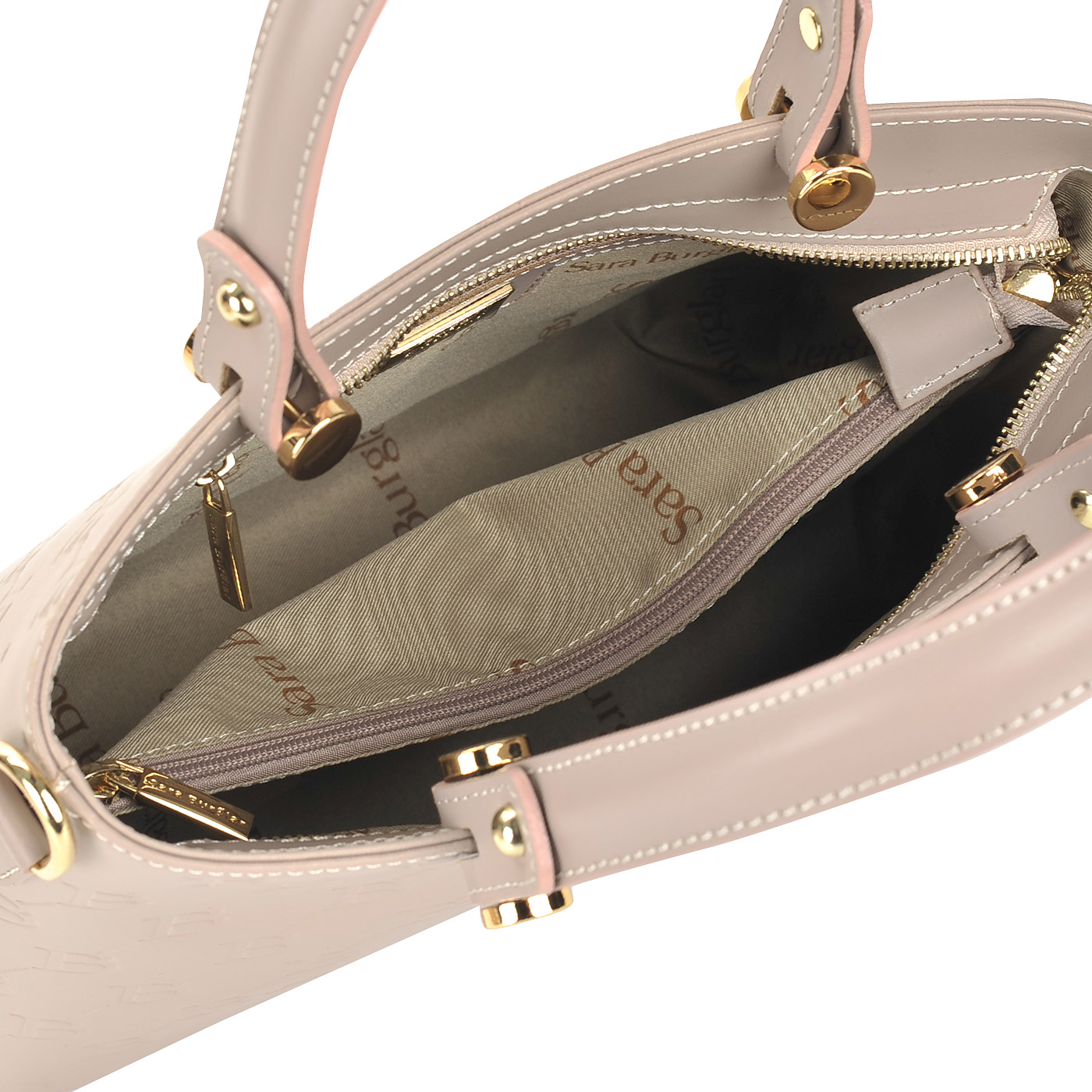 Женская кожаная сумка с тиснением Sara Burglar Diva