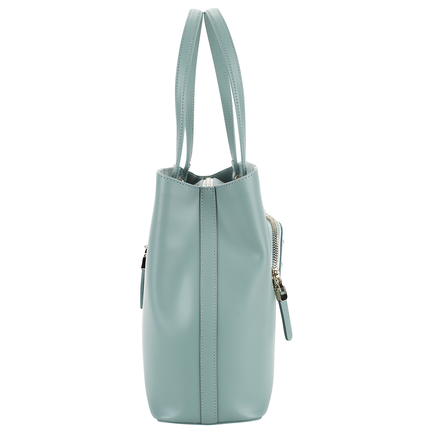 Женская кожаная сумка с декором Aurelli 