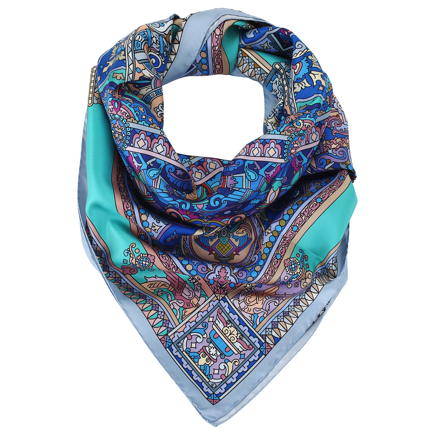 Шелковый платок с узорами Radical Chic Deco