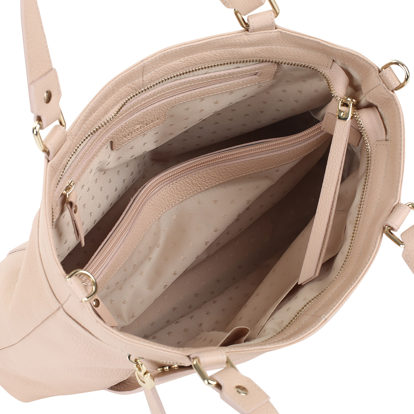 Розово-бежевая сумка Aurelli 