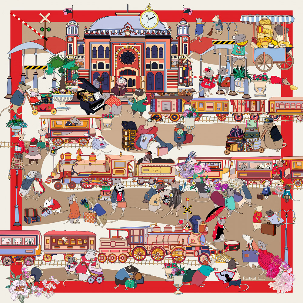 Radical Chic Платок из шелка