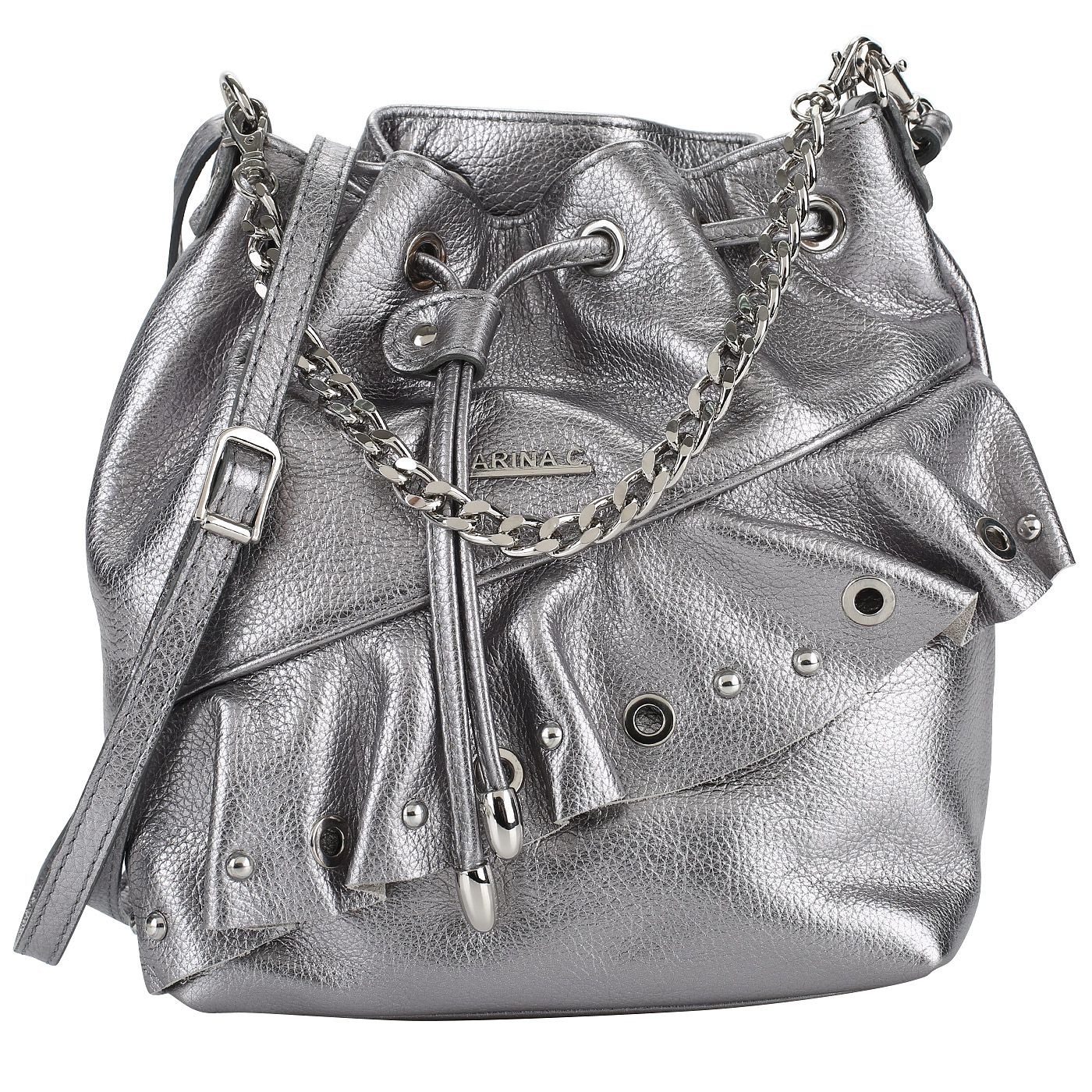 Marina Creazioni Кожаная сумочка-торба