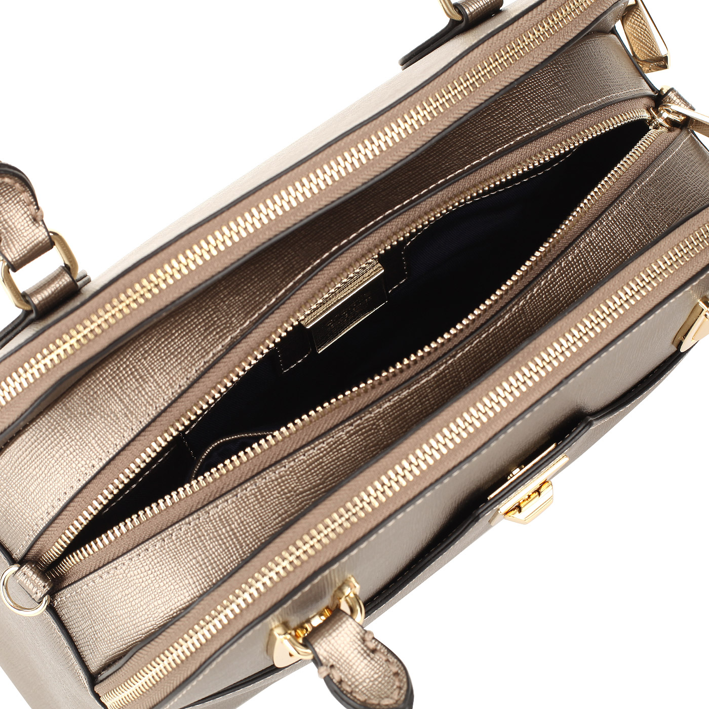 Сумка из сафьяна на молнии Cromia Mina