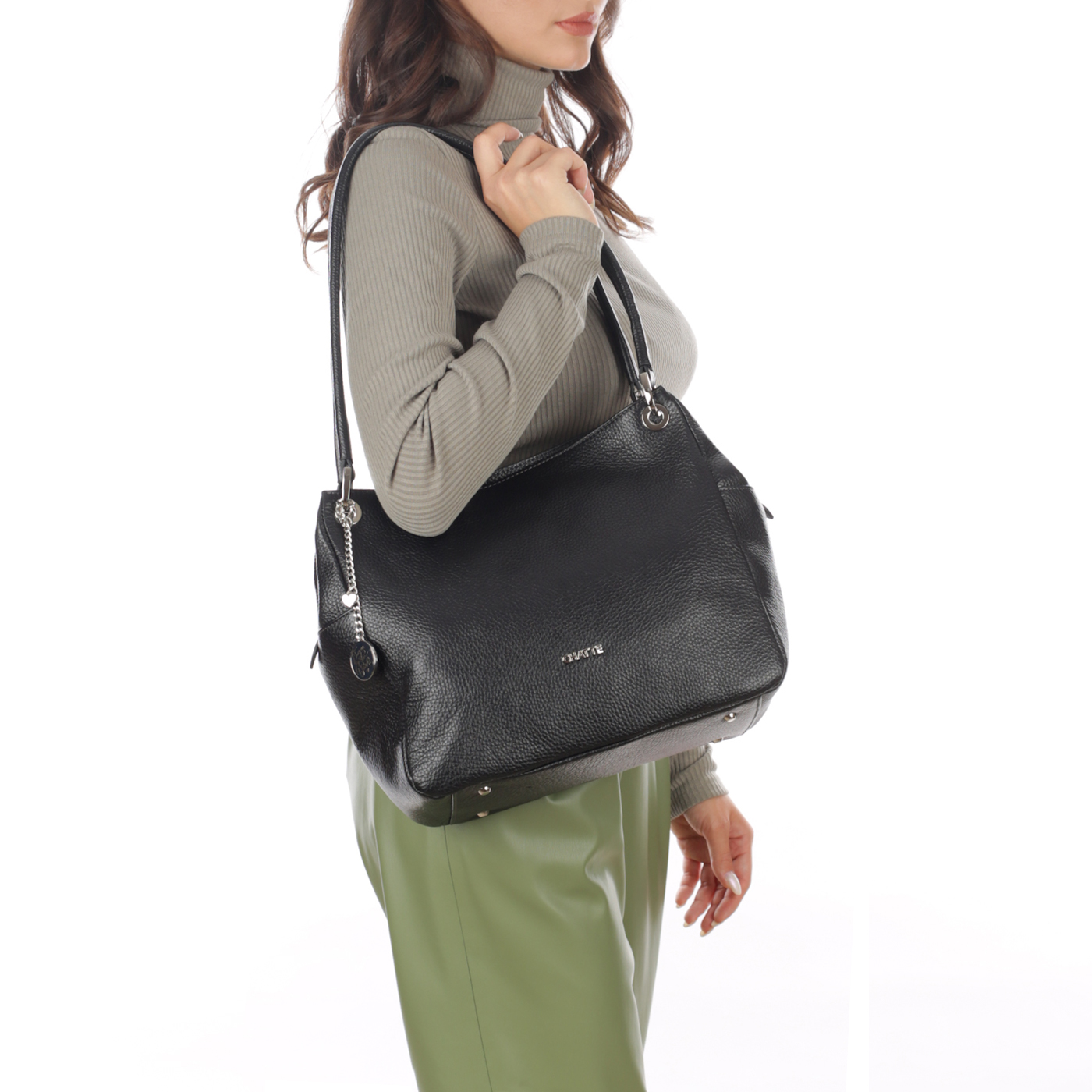 Кожаная сумка Chatte Lille