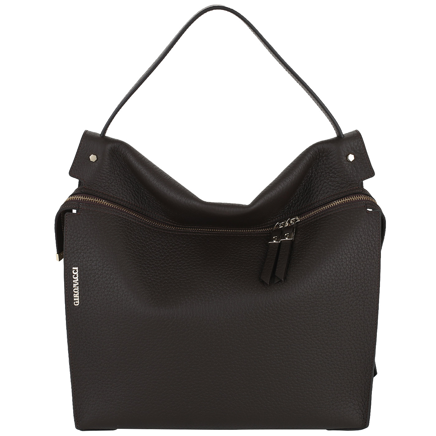 Gironacci Вместительная сумка из мягкой кожи