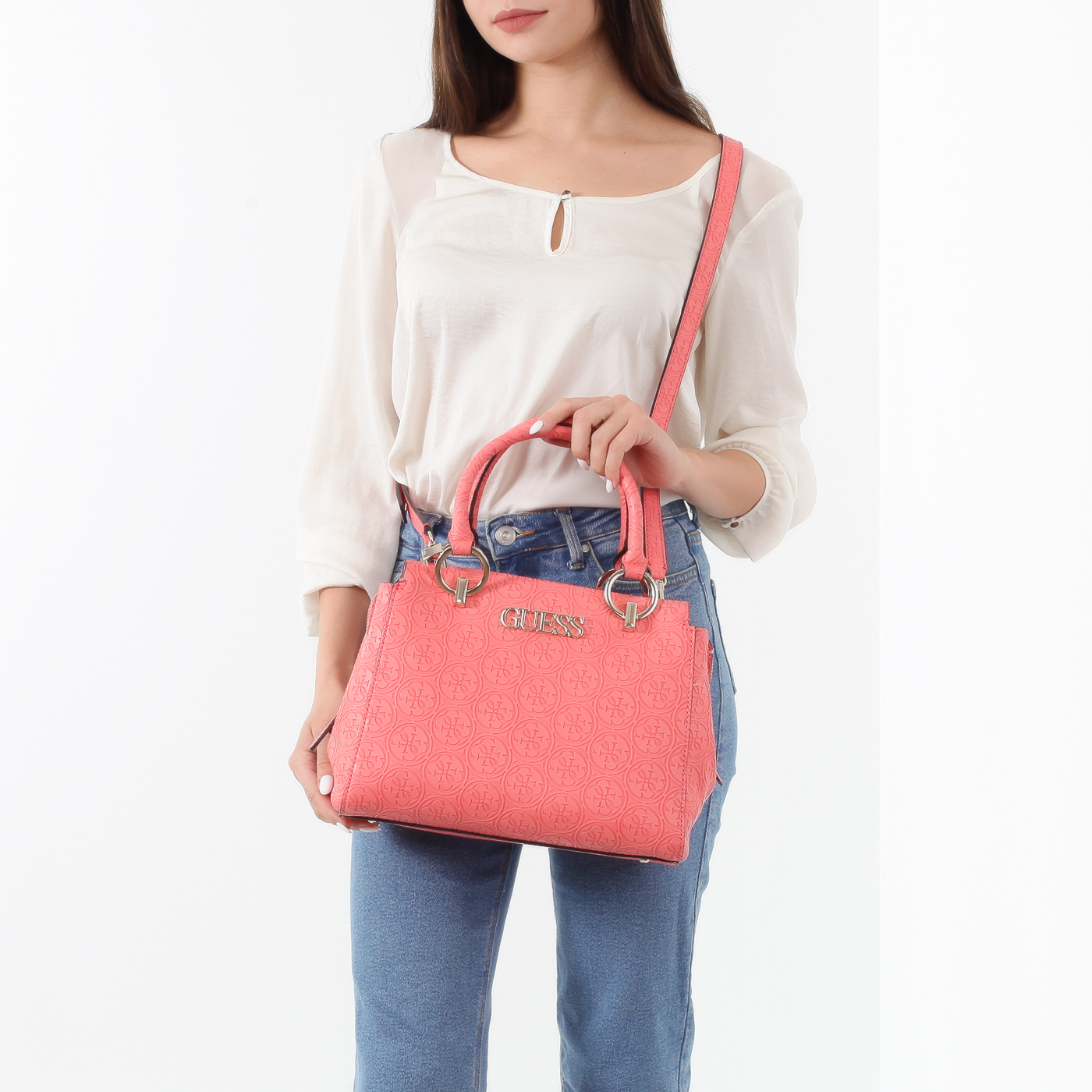 Сумка со съемным плечевым ремешком Guess Heritage Pop