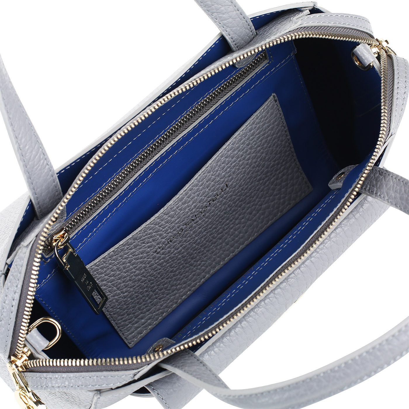 Кожаная сумка со съемным ремешком Carlo Salvatelli Cervino