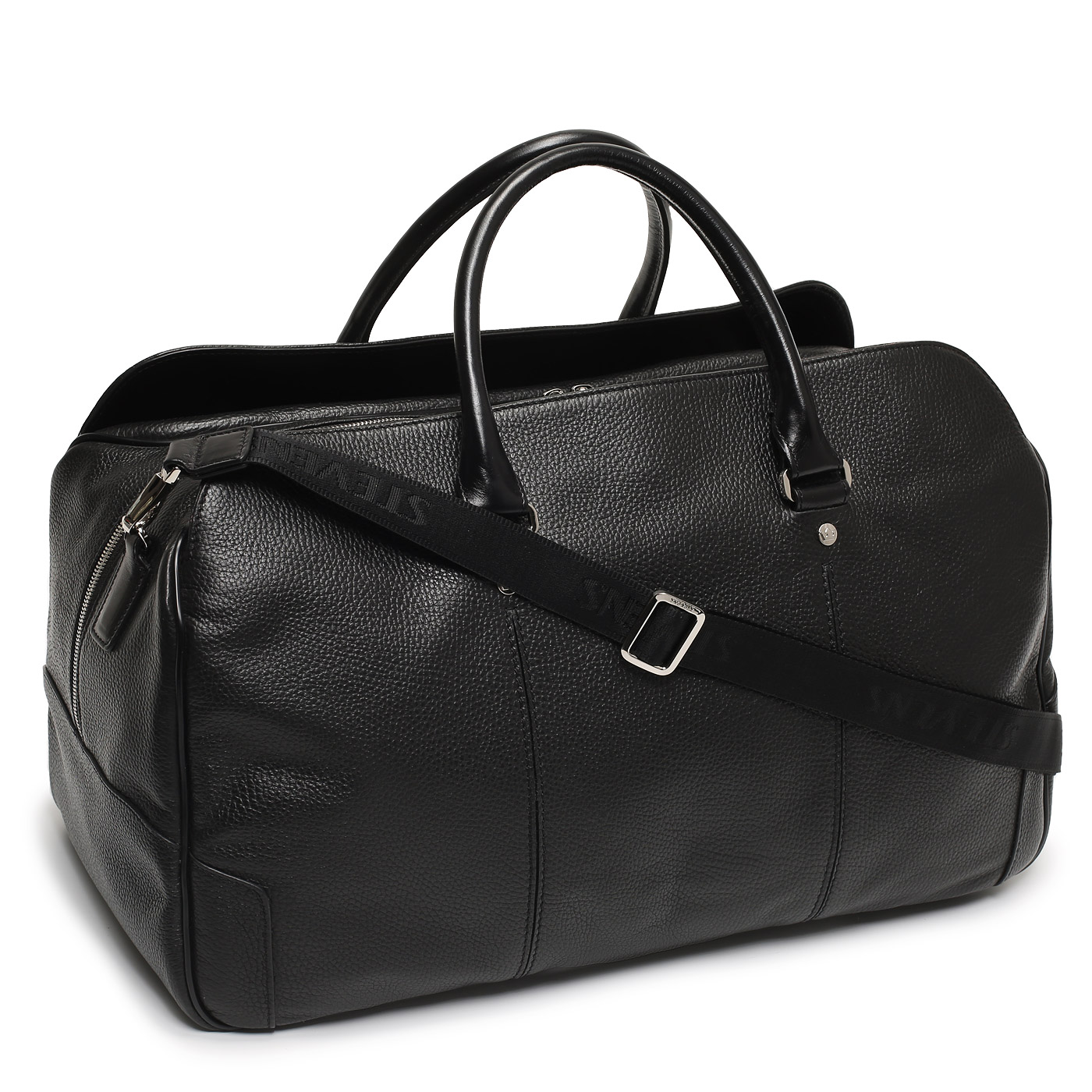 Дорожная кожаная сумка с плечевым ремешком Stevens 