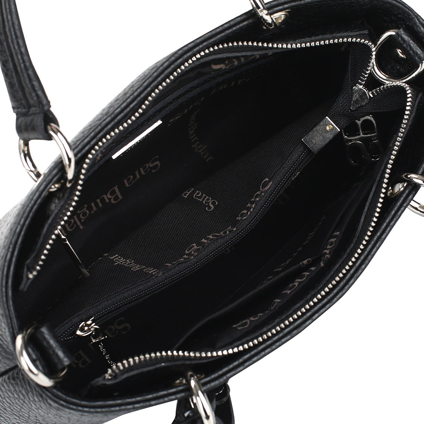 Черная кожаная сумка Sara Burglar Cherie Qerida