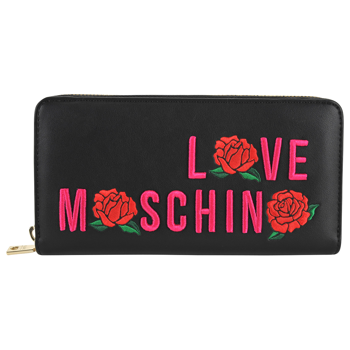 Love Moschino Женское портмоне с цветной вышивкой
