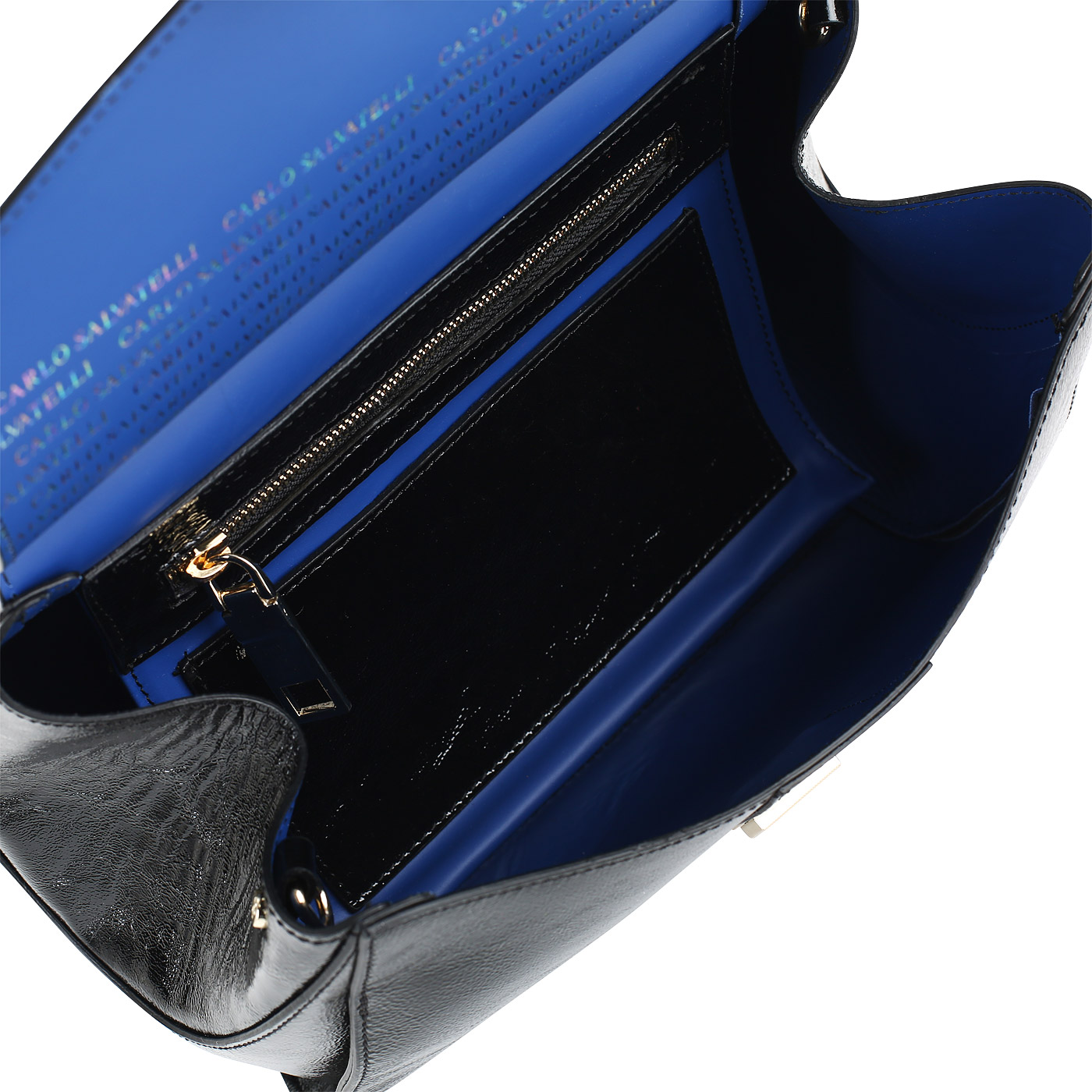 Кожаная сумка на кнопке Carlo Salvatelli Naplak