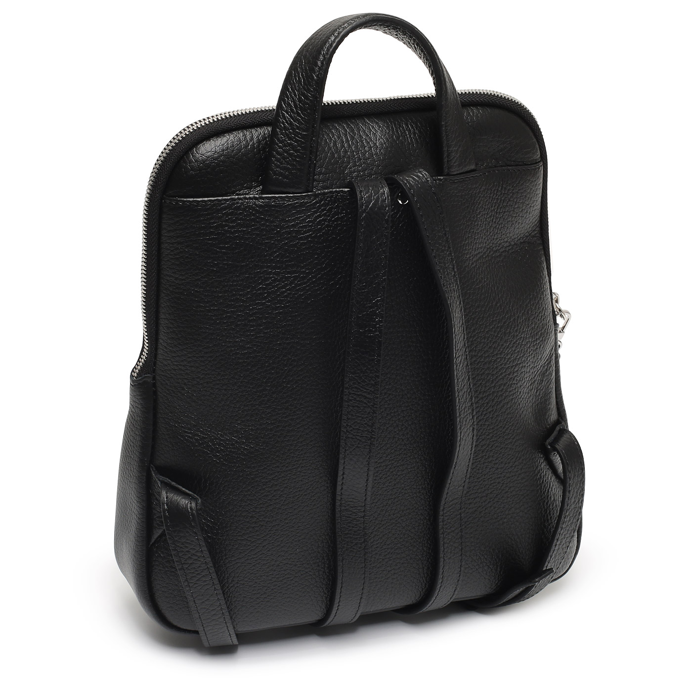 Черный кожаный рюкзак Chatte Lion