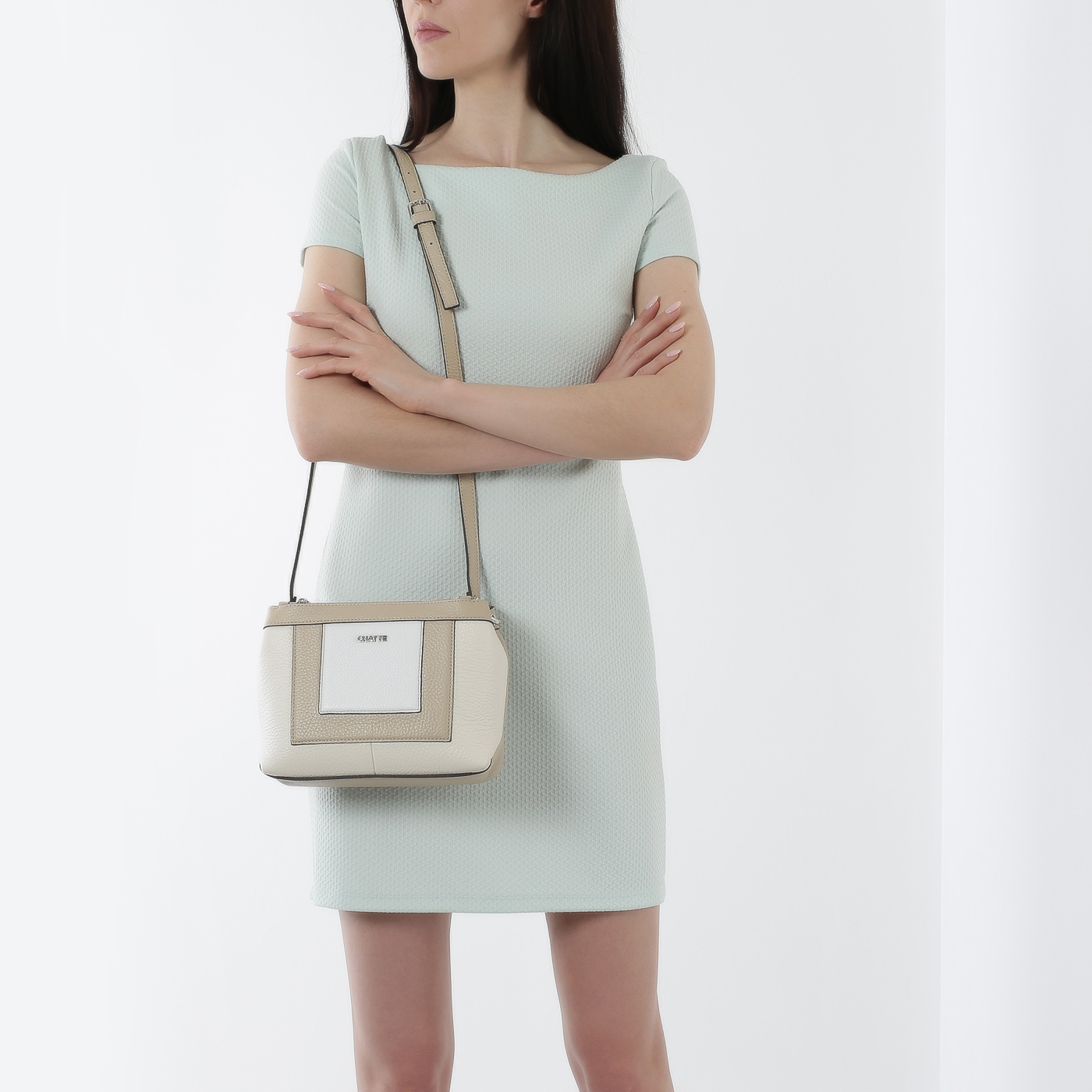 Сумка на молнии через плечо Chatte Dijon